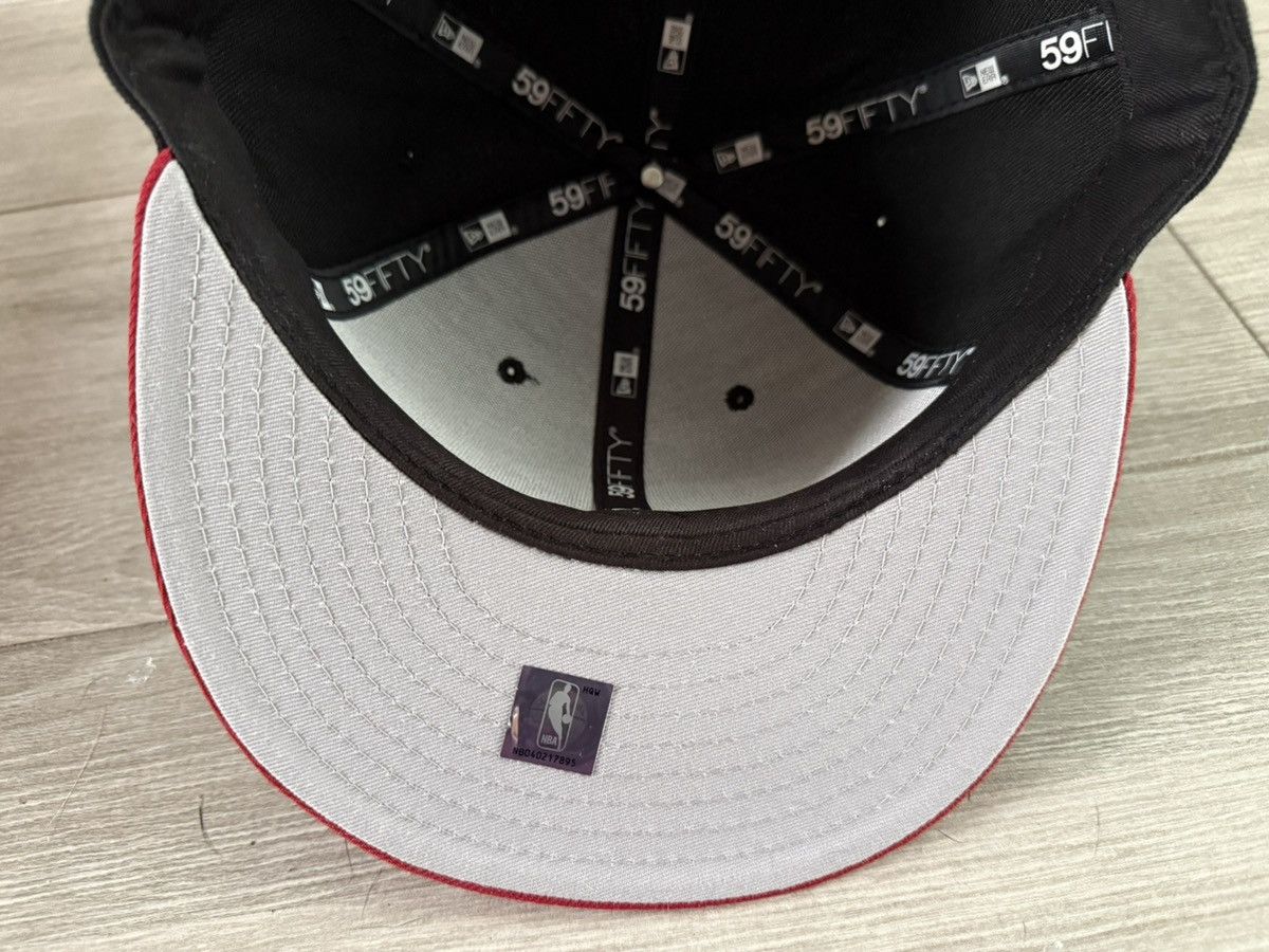New Era Miami Heat New Era 59FIFTY 2 Tone Black Red Fitted Sz 7 3/8 Size ONE SIZE - 10 Thumbnail