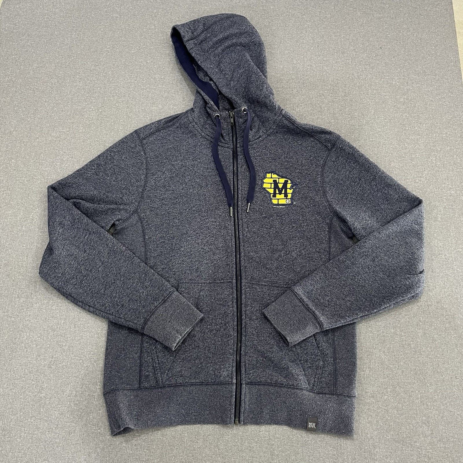 New Era Milwaukee Brewers Fleece Lined Zip Up New Era Blue Size M Size US M / EU 48-50 / 2 - 1 Thumbnail