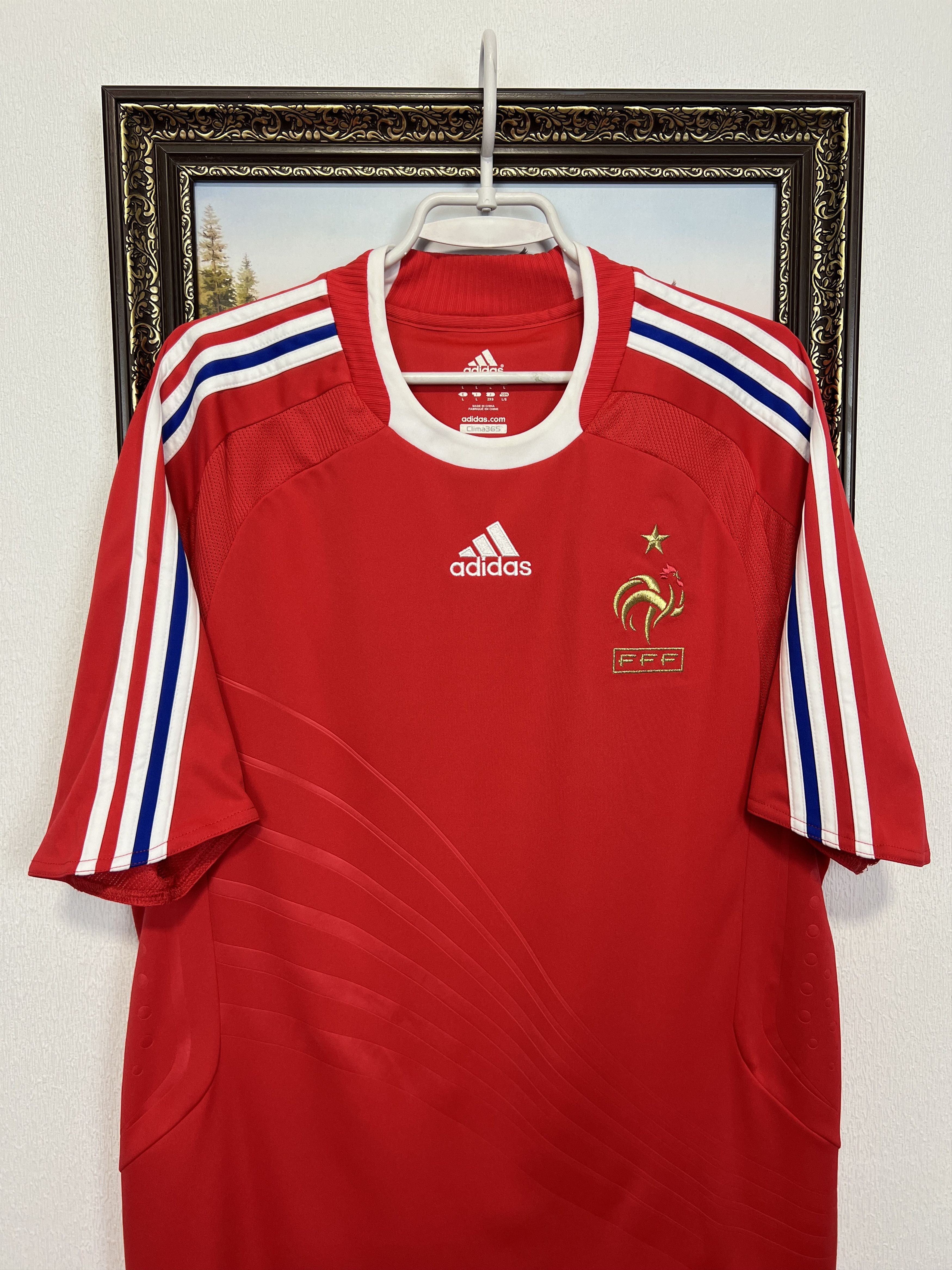 Adidas France Away football shirt Soccer Jersey National Trikot Size US L / EU 52-54 / 3 - 2 Thumbnail