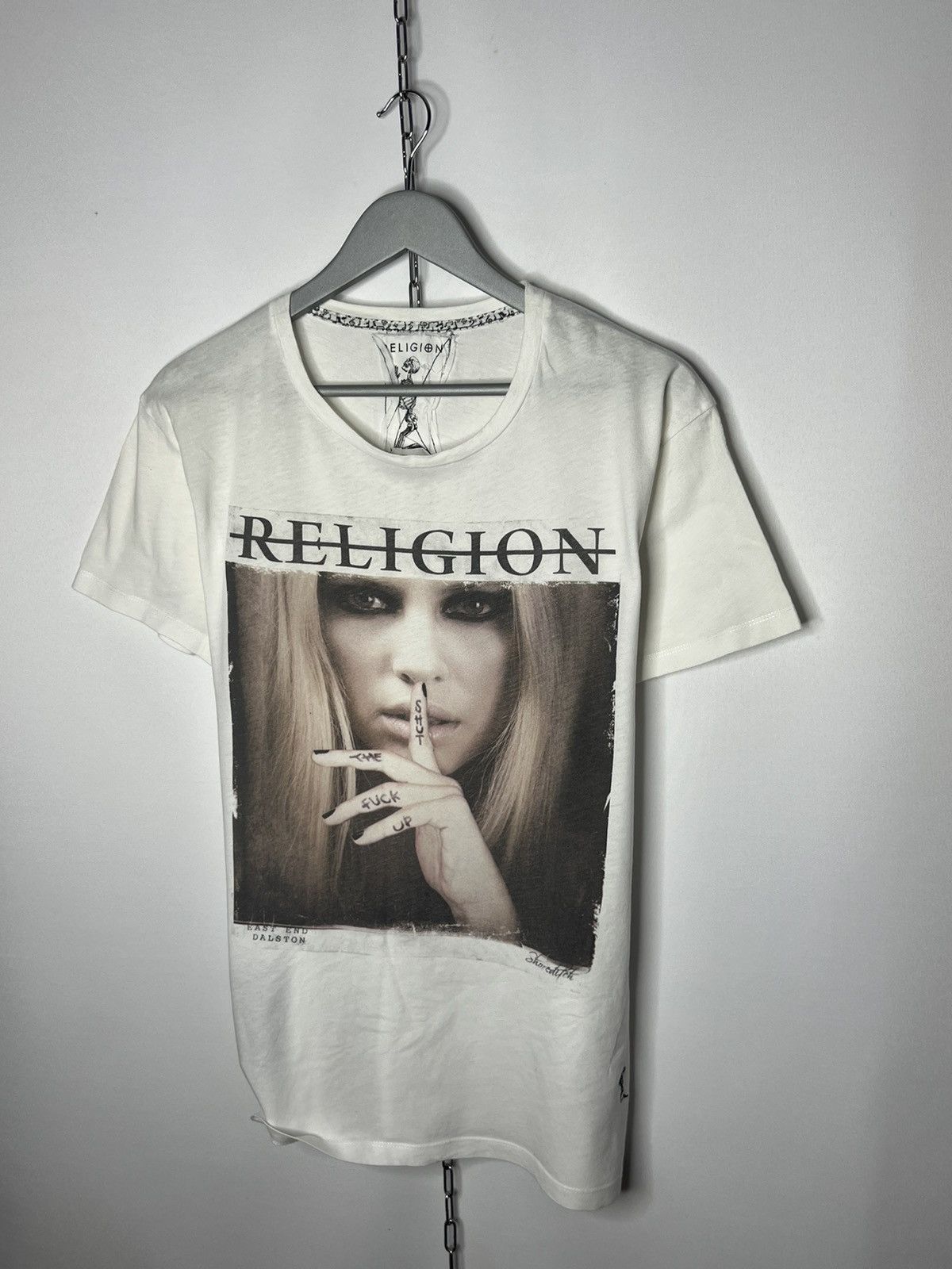 Other ☠️Religion Shut The Fuck UP Sexy Girl T-Shirt Tee Y2K Hype☠️ Size US L / EU 52-54 / 3 - 2 Thumbnail