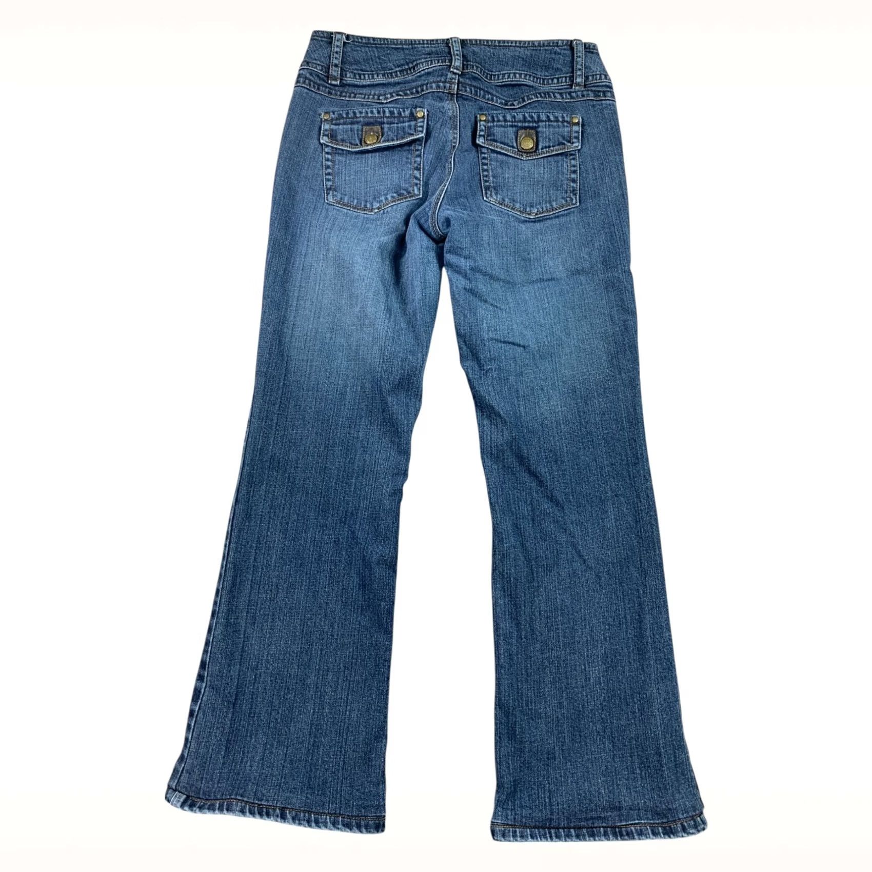 CAbi Jeans Womens 10 (32x29) Blue Bootcut Flap Pocket Stretch Mid Rise Denim main image 3