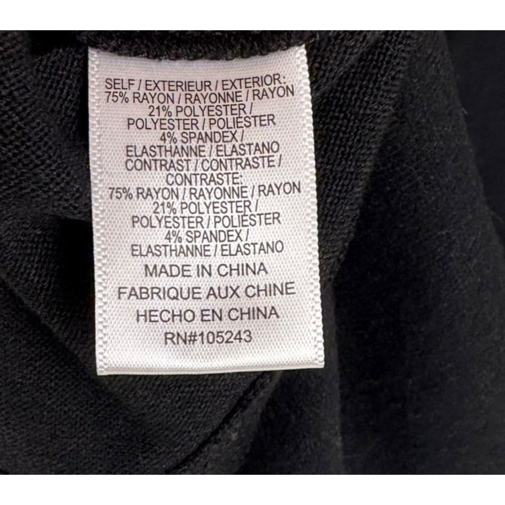 Other Bobeau Women's Black Lightweight Sweater 3/4-Sleeve Size S Size S / US 4 / IT 40 - 5 Thumbnail