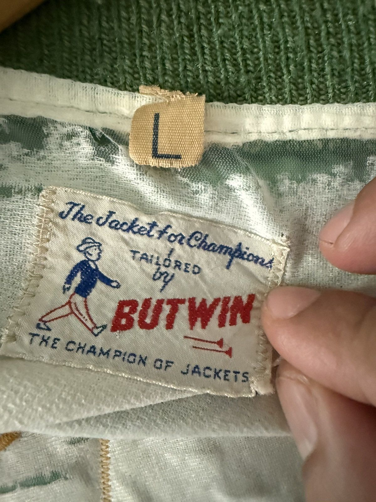 Vintage Vintage 70's BUTWIN CHAMPION STADIUM SATIN JACKET Size US L / EU 52-54 / 3 - 11 Thumbnail