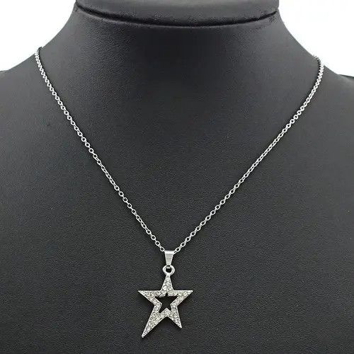 Jewelry Crystal Star Necklace Size ONE SIZE - 1 Thumbnail