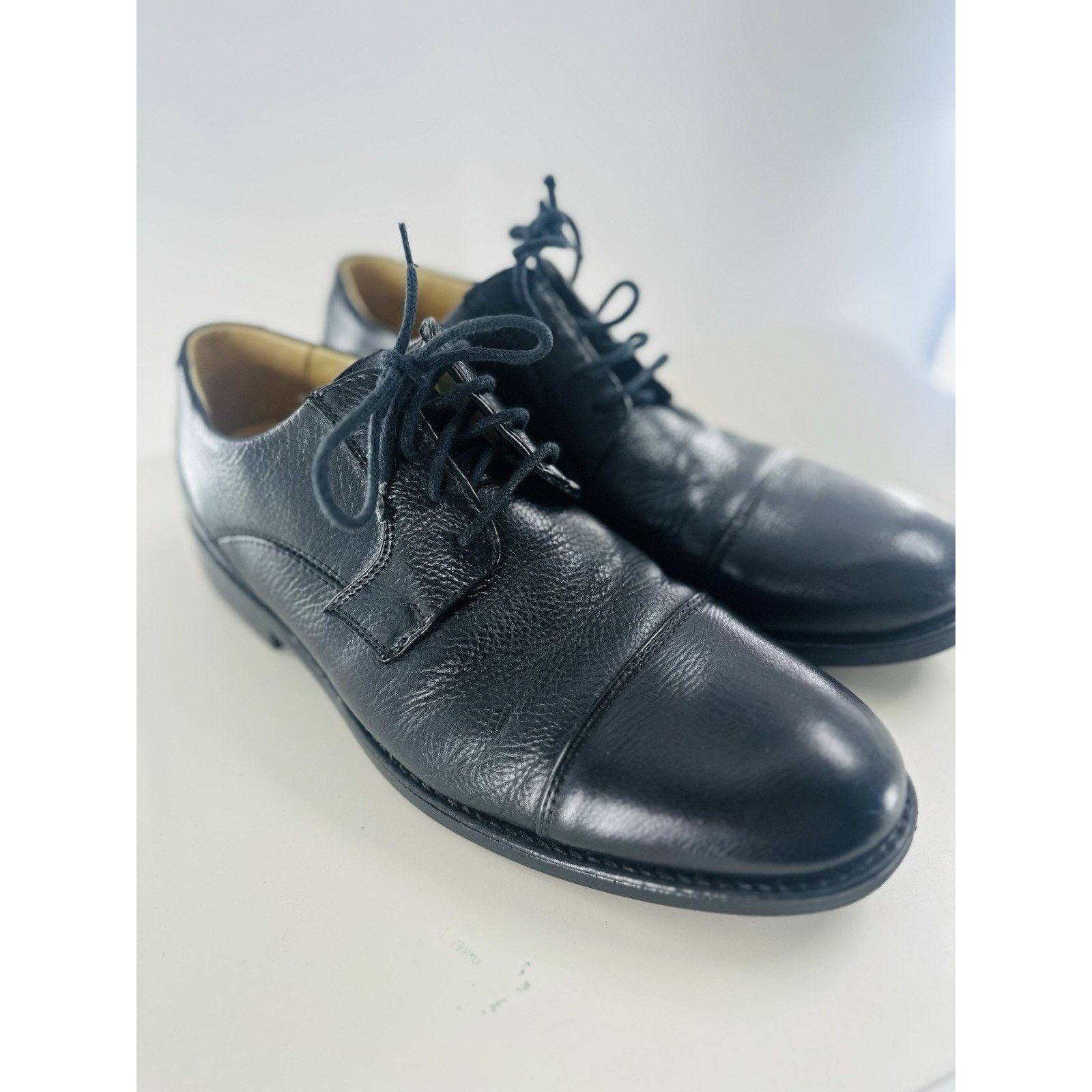 Belvedere Studio Belvedere Black Leather Business Dress Shoes Brazil Size US 6 / EU 39 - 1 Thumbnail