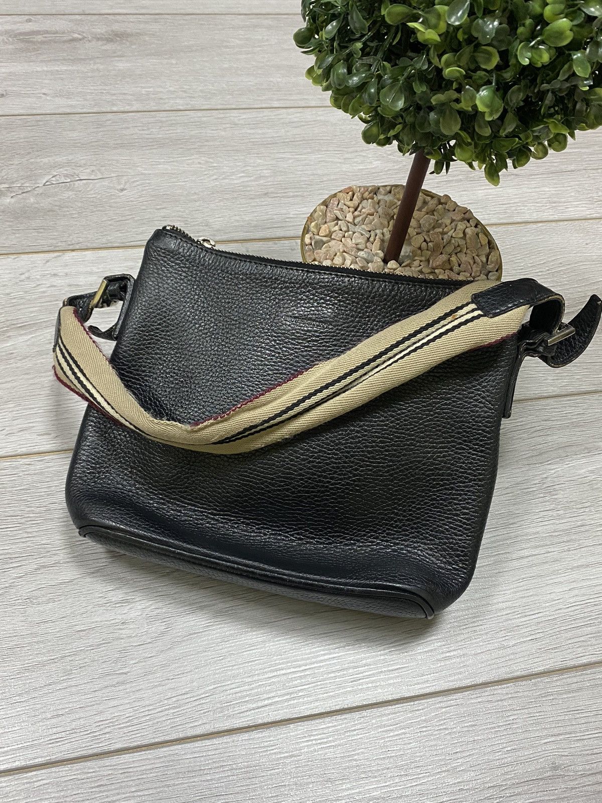 Burberry Burberry vintage leather bag check Size ONE SIZE - 1 Thumbnail