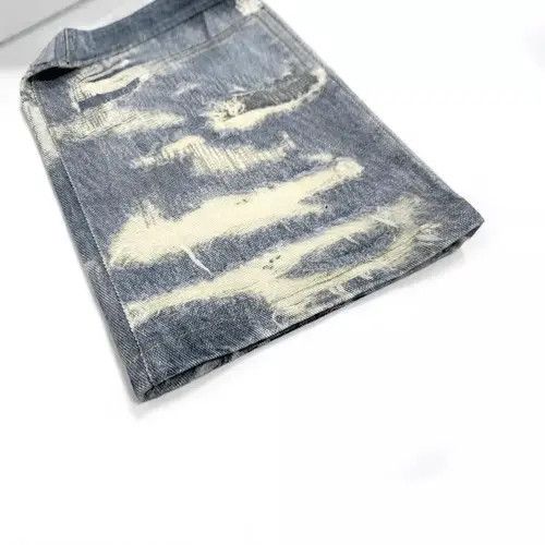 VIBE Distressed Wide Leg Jeans - Torn & Shredded Denim Size US 30 / EU 46 - 6 Thumbnail
