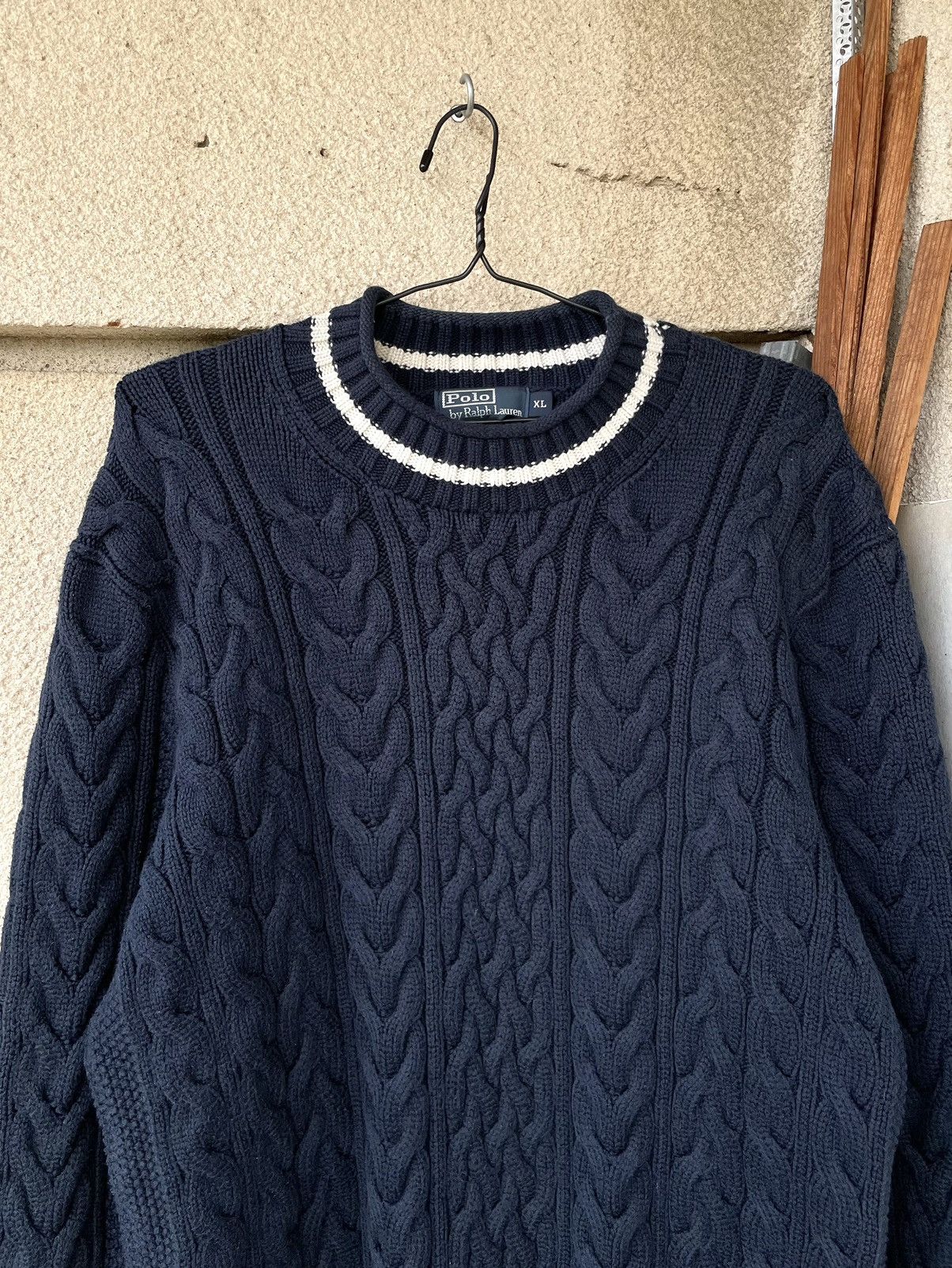 Polo Ralph Lauren Vintage 90s Polo Ralph Lauren Heavy Cable Knit Sweater Size US XL / EU 56 / 4 - 2 Thumbnail