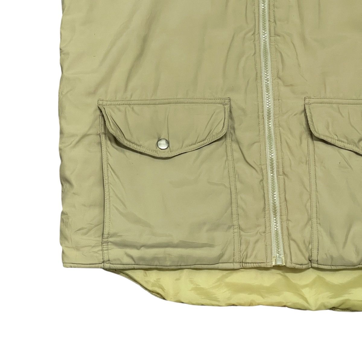 Hang Ten Vintage 70s Hang Ten Retro Beige Puffer Down Vest Size US L / EU 52-54 / 3 - 5 Thumbnail