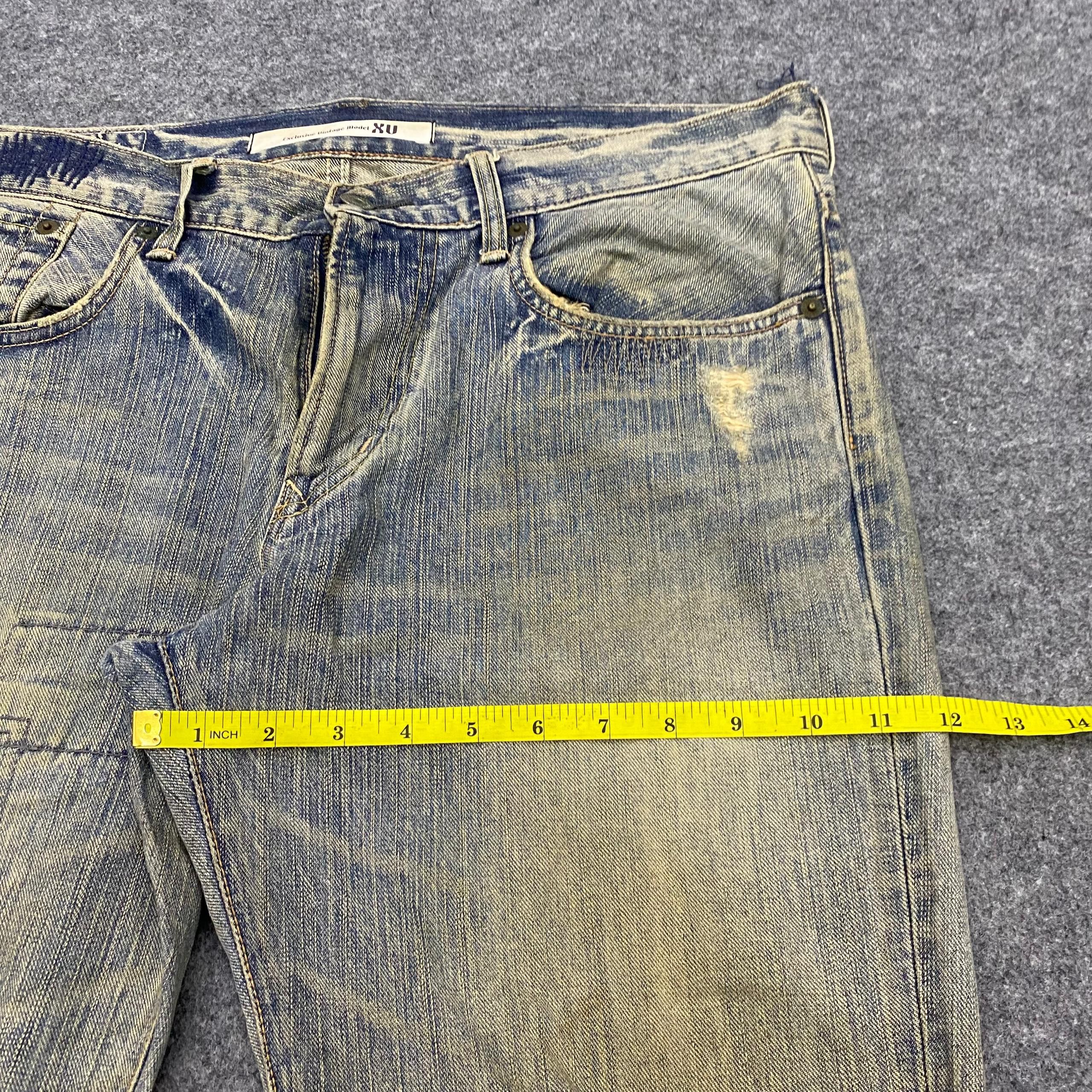 Edwin 💥Flare💥Vintage Edwin Exclusive Vintage Distressed Denim Size US 36 / EU 52 - 5 Thumbnail
