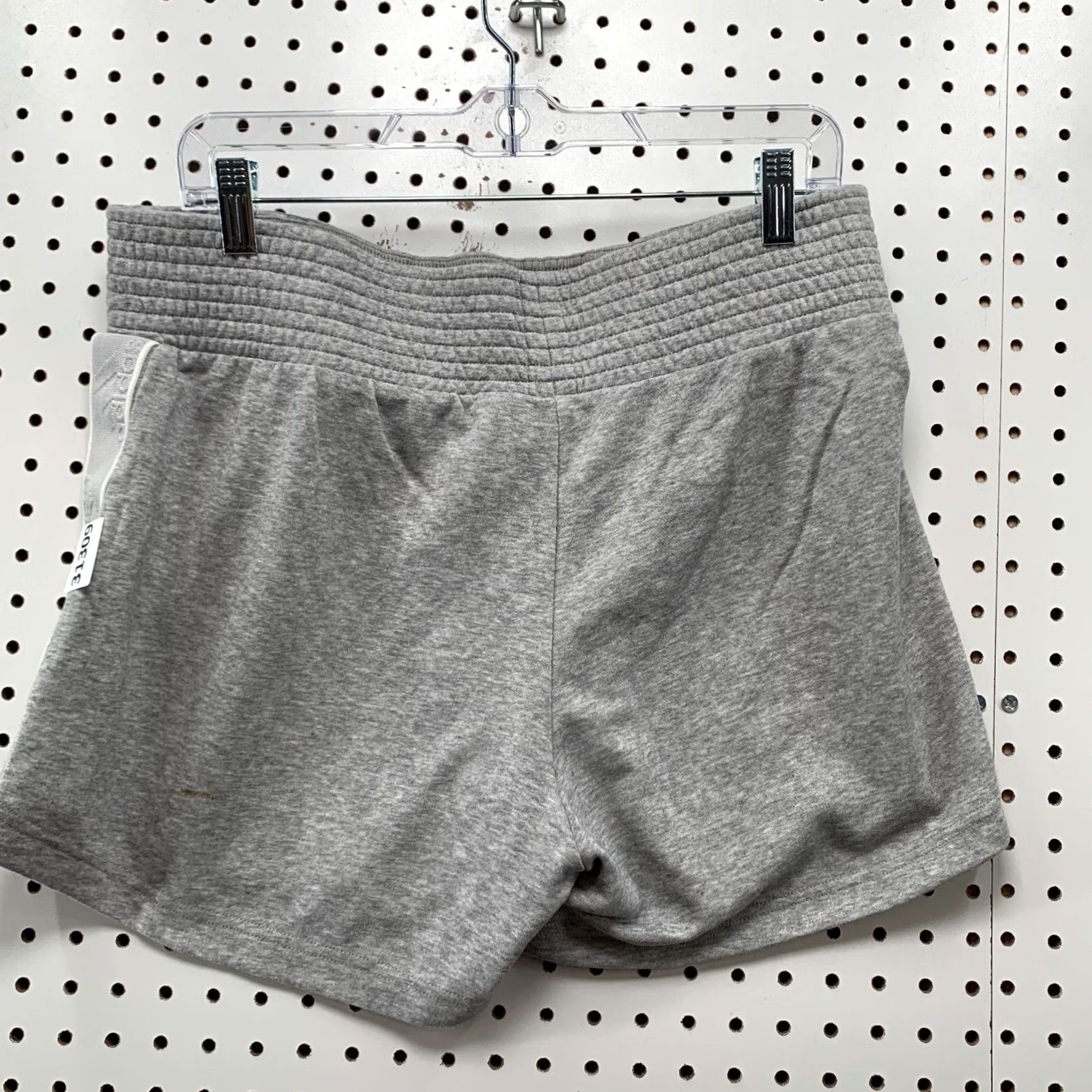 Adidas Adidas Sweat Shorts Men XL White Striped Fleece 34x3.5 Casual Active Size 40" / US 18 - 6 Thumbnail