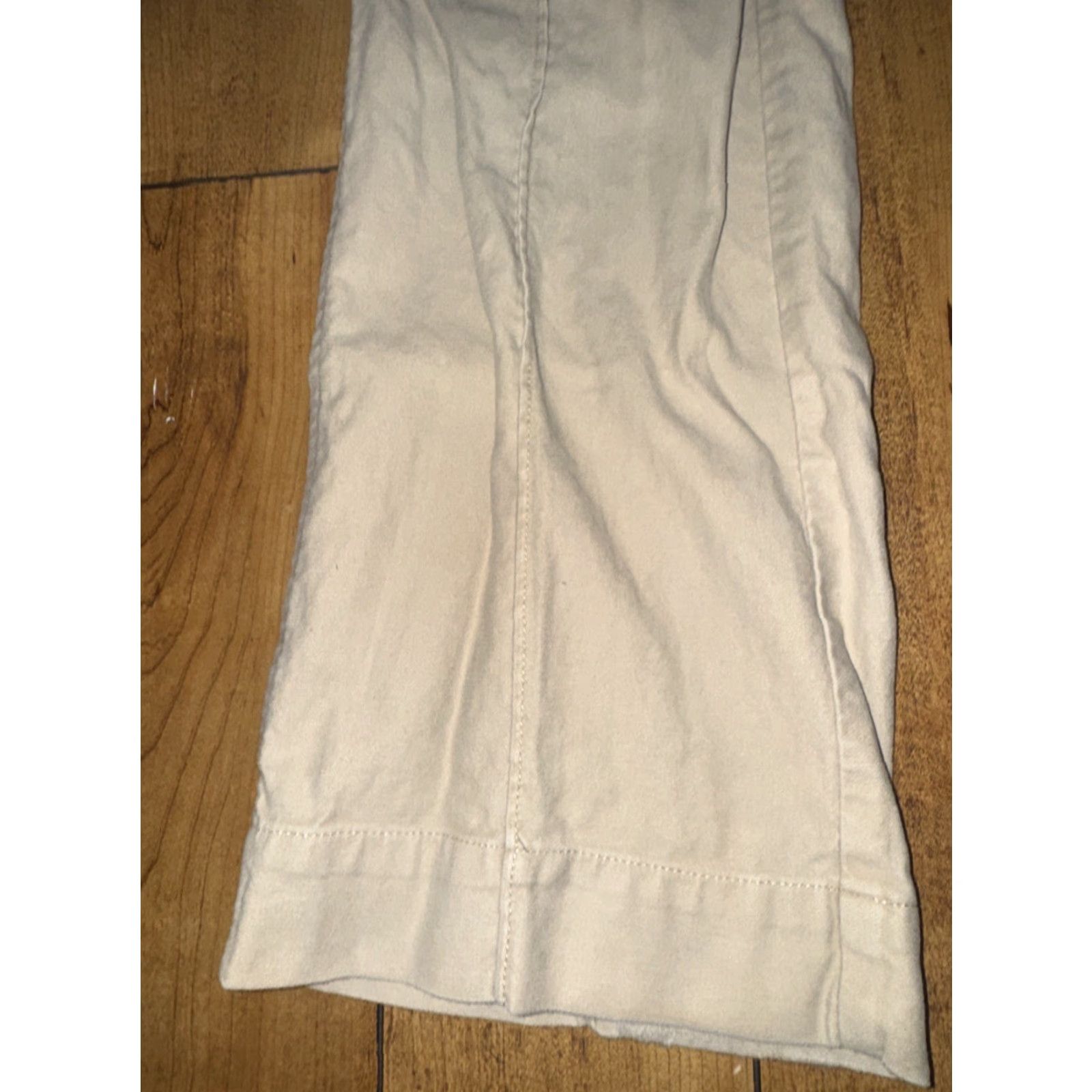 Anthropologie VINTAGE G1 Basic Goods Pants Cropped Tie Drawstring Pockets Cuffed Tan 6 Women Cropped Pants Casual Size 28" / US 6 / IT 42 - 2 Thumbnail