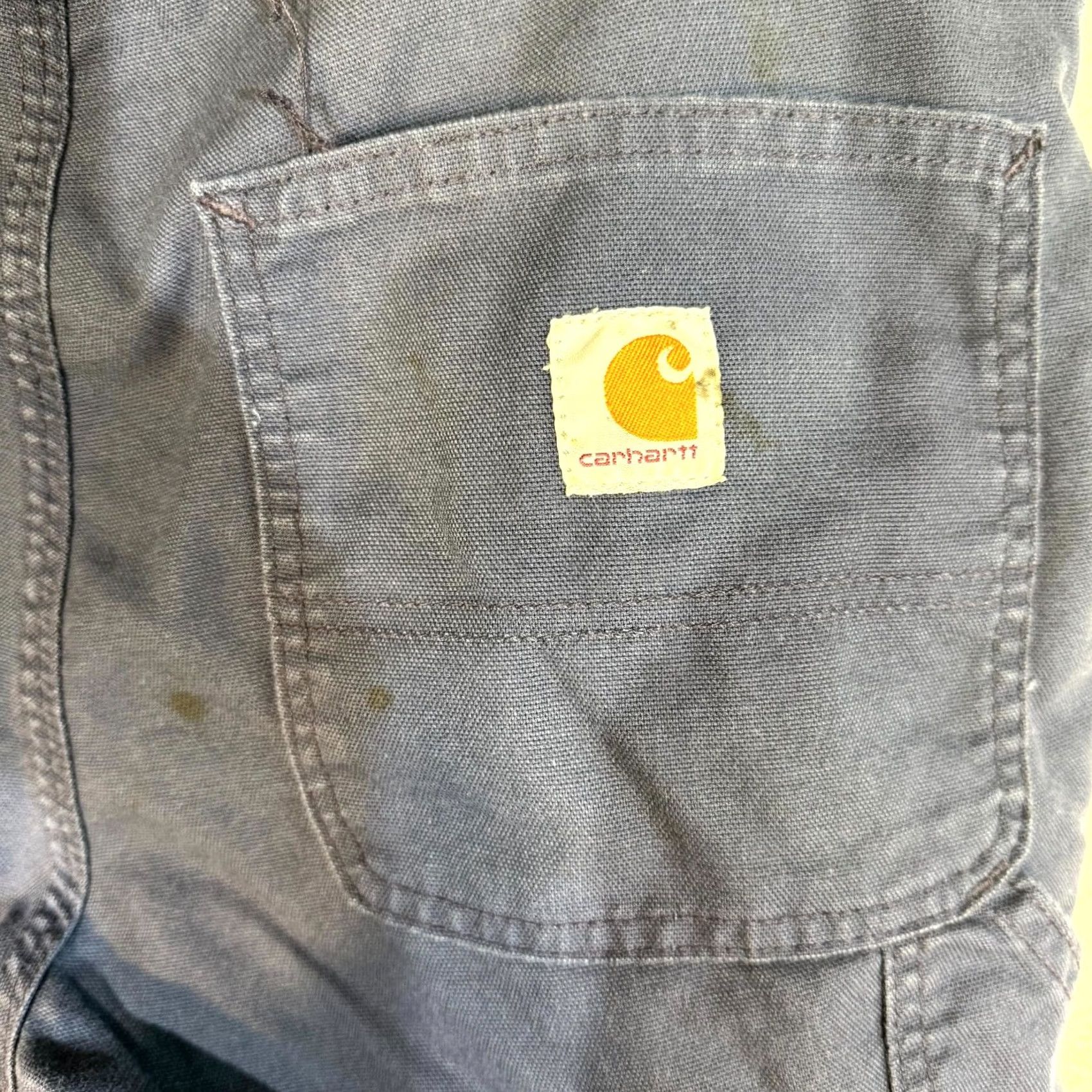Carhartt Carhartt Carpenter Pants Men 34x32 Navy Canvas Workwear Dungaree Fit Size US 34 / EU 50 - 4 Thumbnail