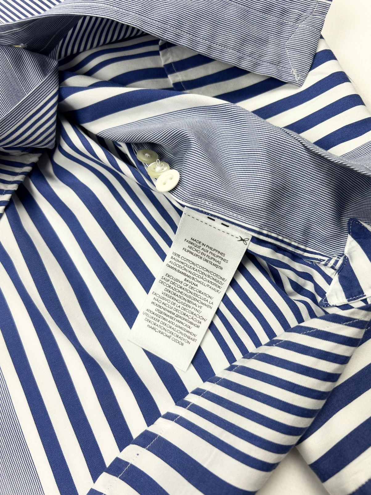 Vintage Rare Polo Ralph Lauren Strip Shirt Vintage y2k Size US L / EU 52-54 / 3 - 8 Thumbnail