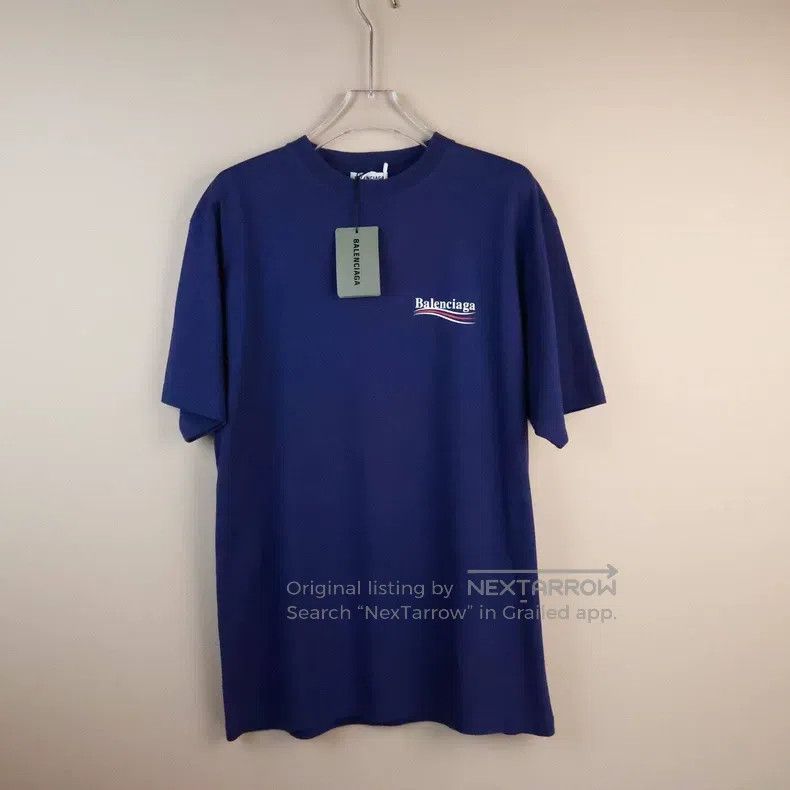 Balenciaga Balenciaga Round Neck Straight Printed Short Sleeve Drop S Size US XS / EU 42 / 0 - 2 Thumbnail