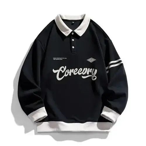 Aran Isles Knitwear × Japanese Brand Men Oversized Contrasting Colors Lapel Sweatshirt Size US M / EU 48-50 / 2 - 3 Thumbnail