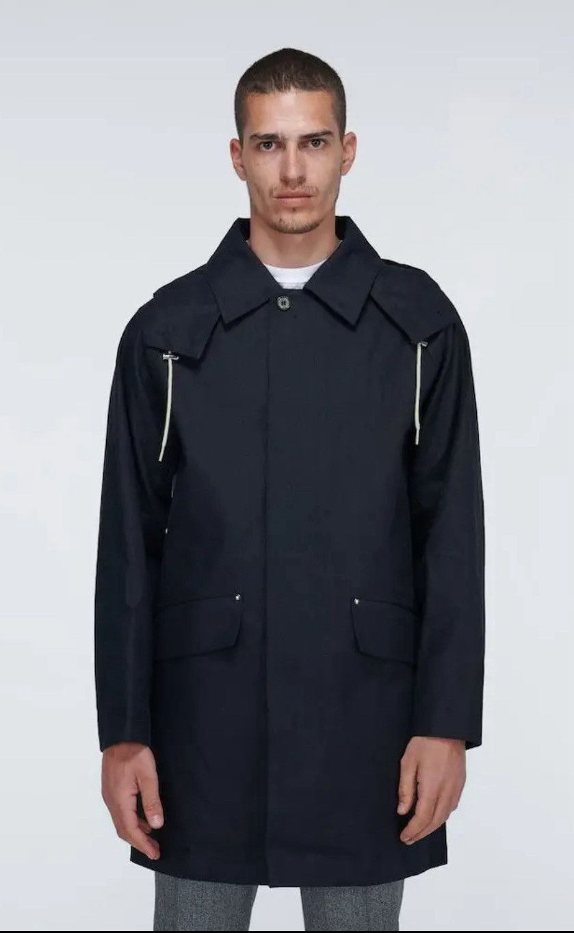 Mackintosh dark navy detachable hood raincoat Size US M / EU 48-50 / 2 - 2 Thumbnail