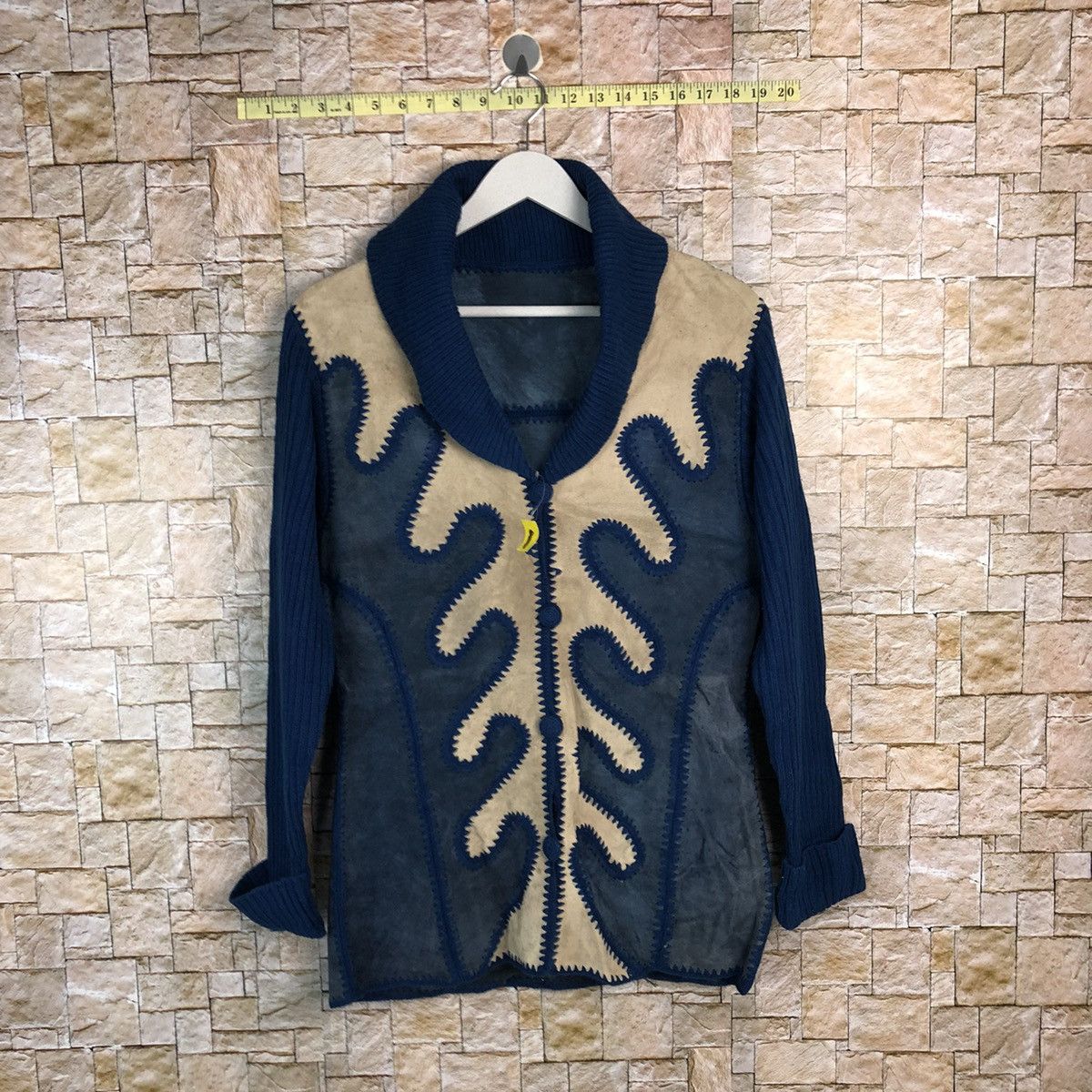 Japanese Brand DL art western cowboy vintage leather cardigan shirt #A310 Size S / US 4 / IT 40 - 1 Thumbnail