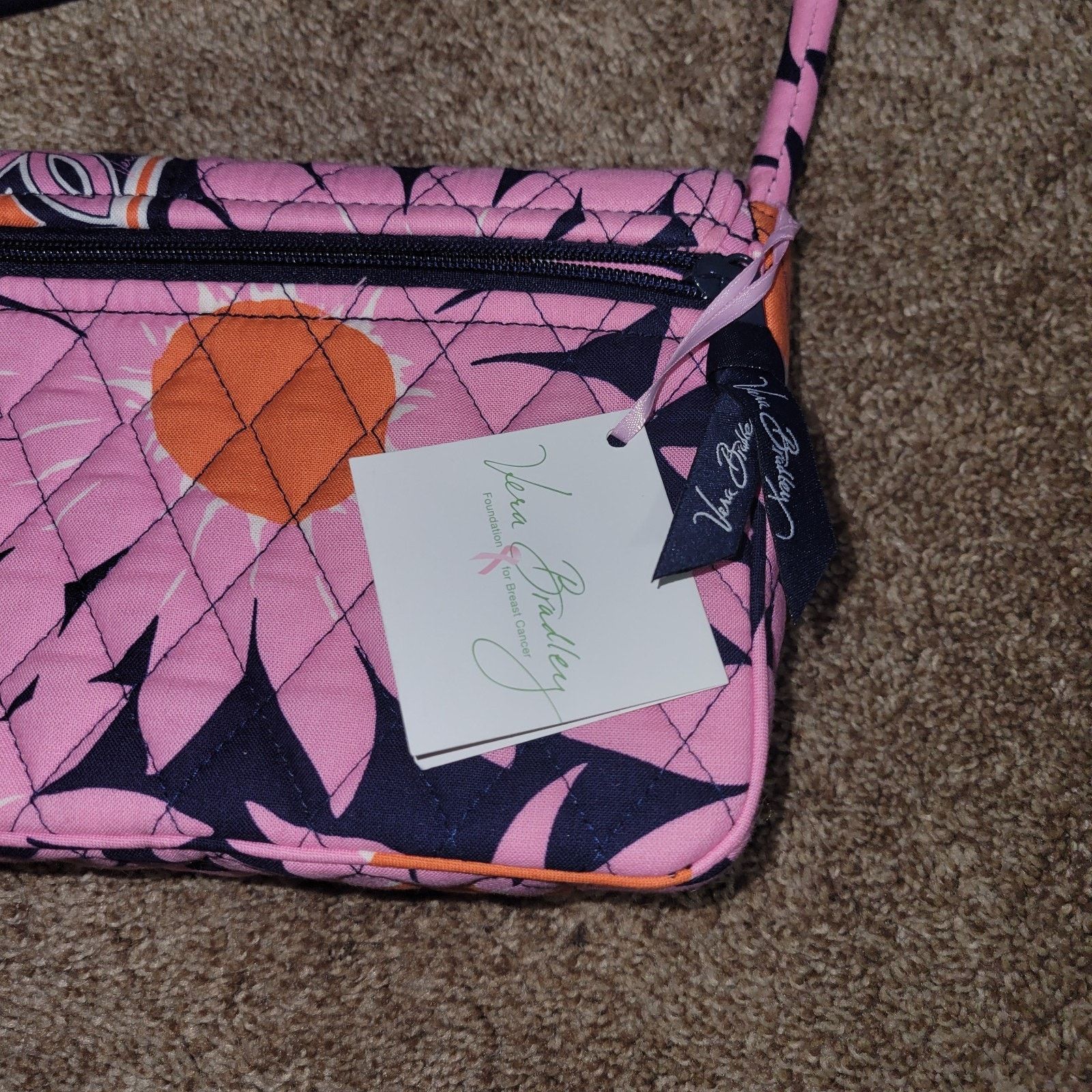 Vera Bradley Vera Bradley Knot Just a Clutch Loves Me Pink Purse Handbag Size ONE SIZE - 3 Thumbnail