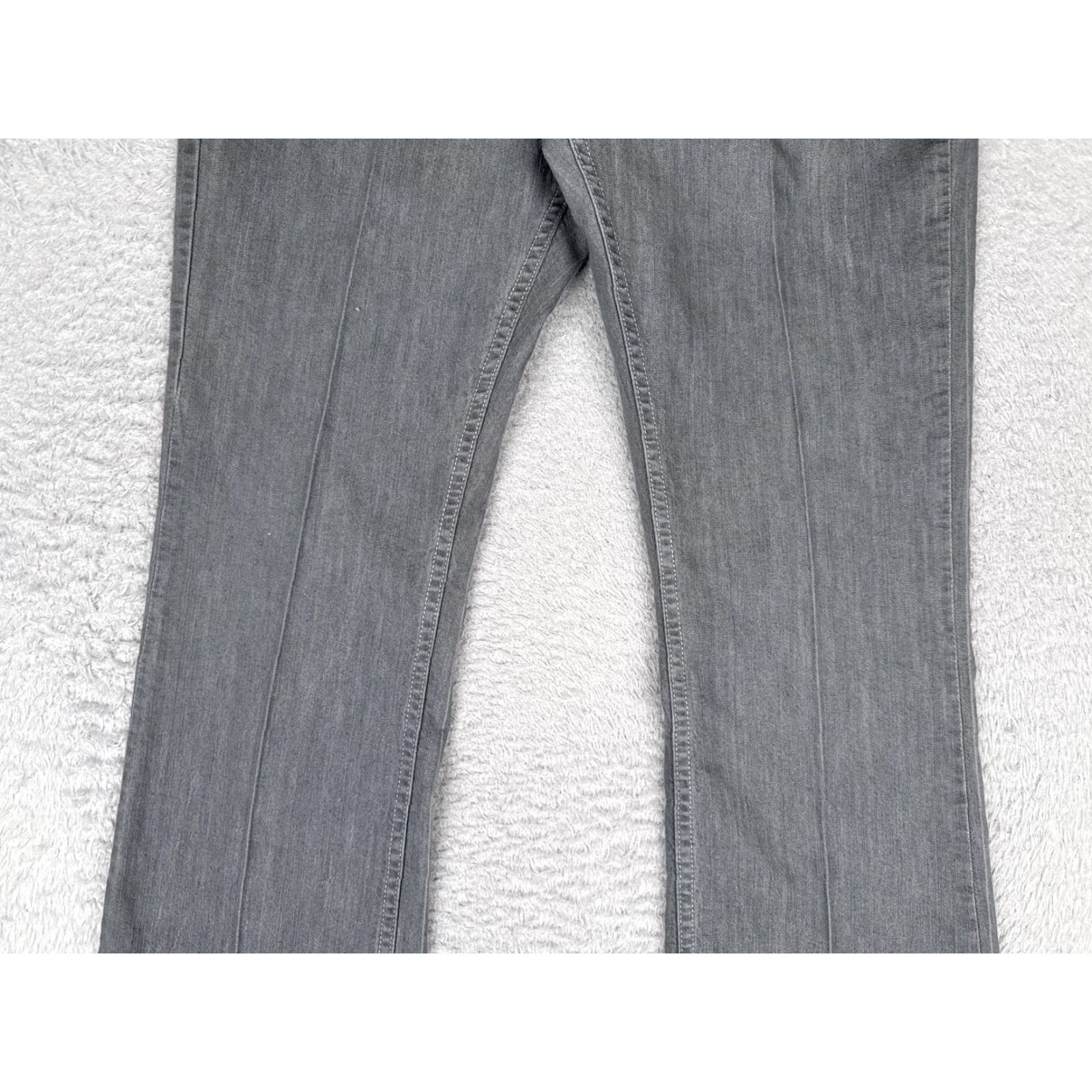 Lee Riders by Lee Bootcut Jeans Womens 12 Gray Medium Wash Mid Rise Stretch 32x30 Size 34" / US 12 / IT 48 - 3 Thumbnail