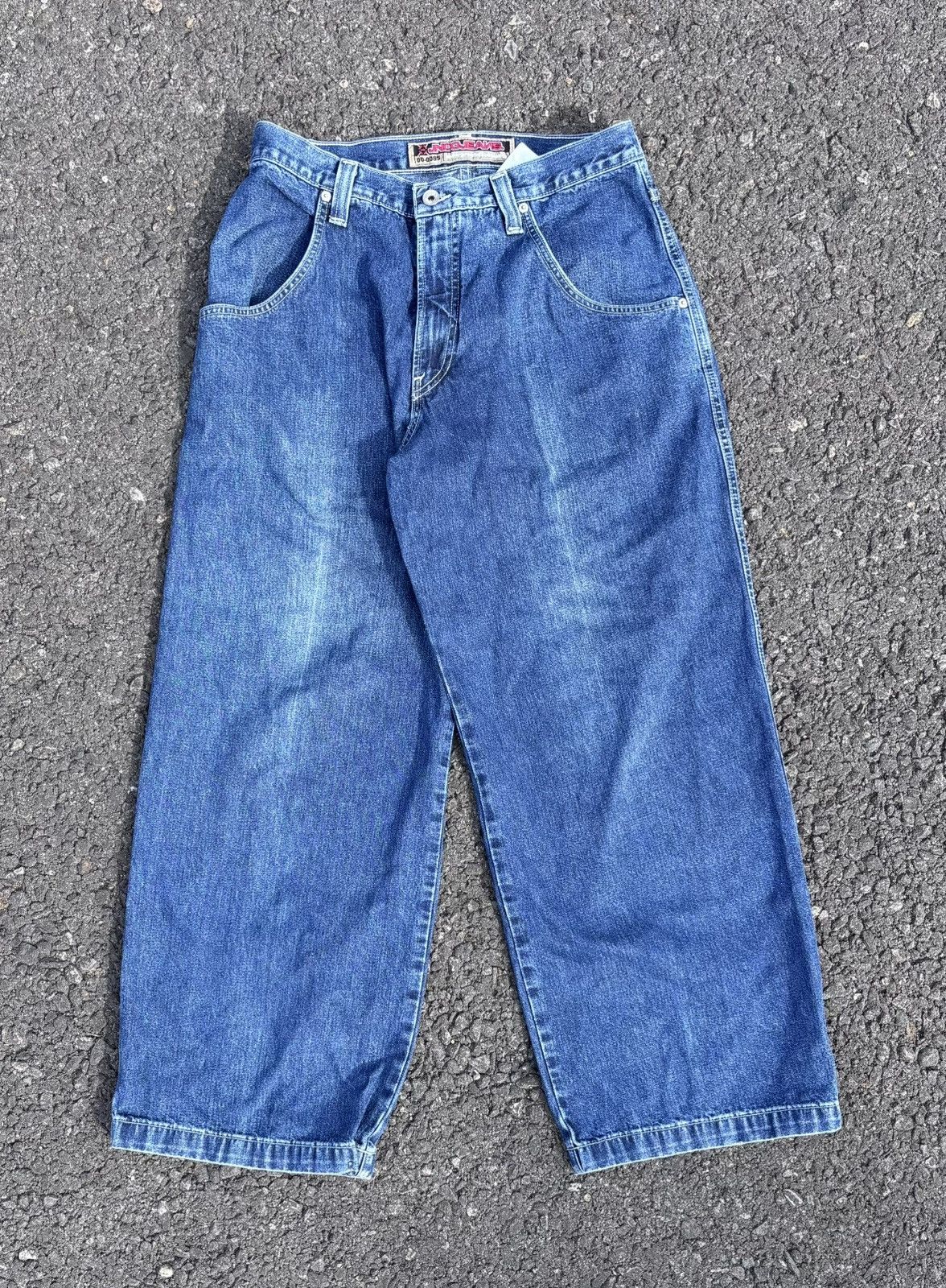 JNCO JNCO WIDE LEG DENIM JEANS Size US 33 - 1 Thumbnail