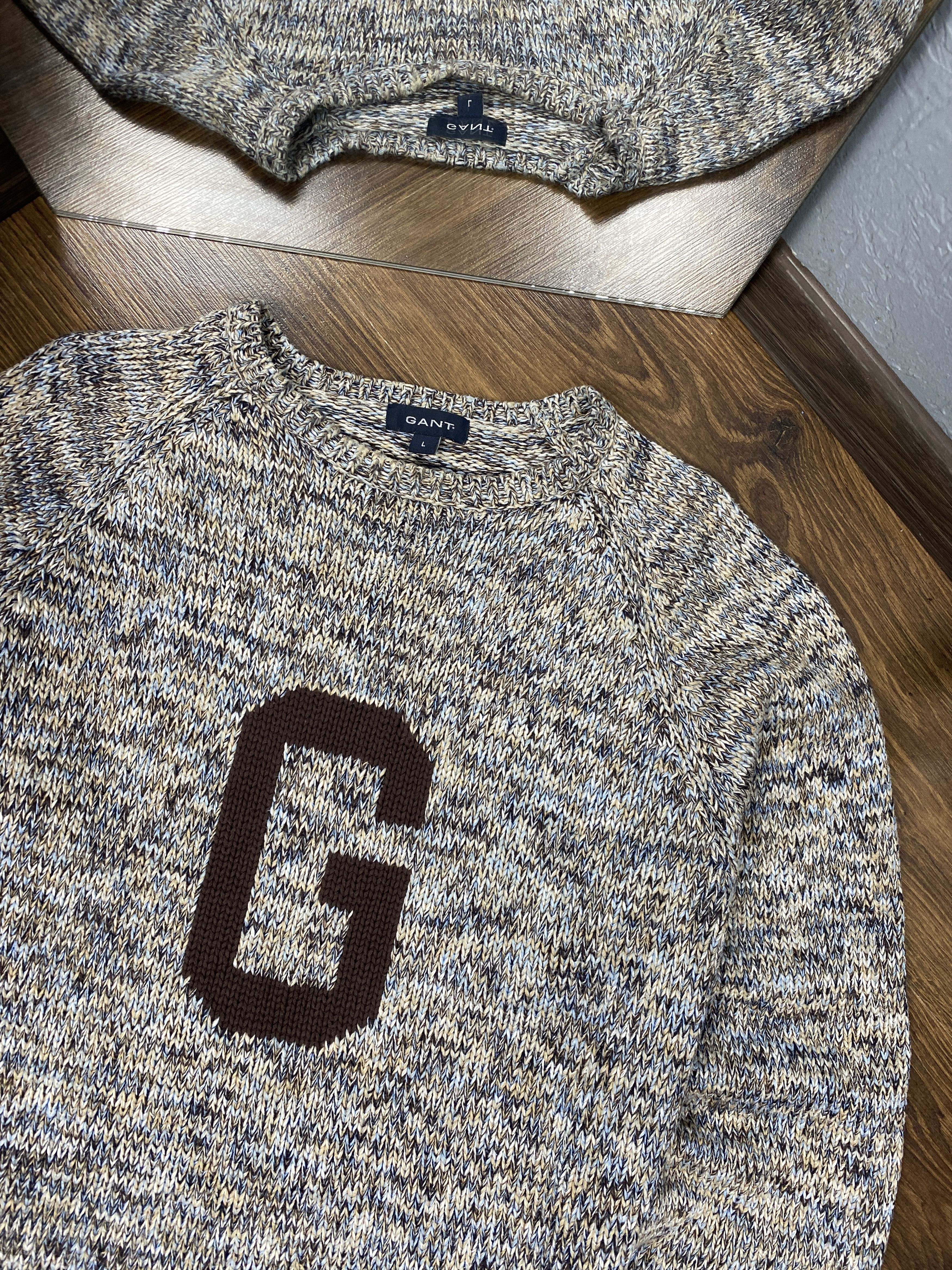 Gant Gant vintage knit grandpa sweater Size US L / EU 52-54 / 3 - 2 Thumbnail