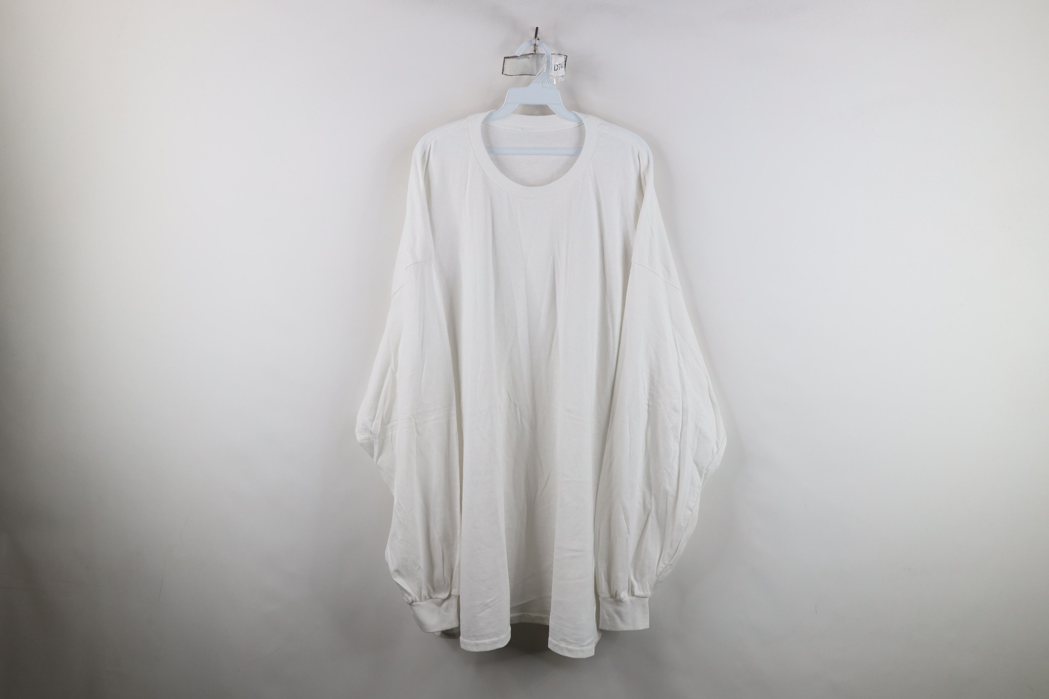Vintage Vintage 90s Y2K Streetwear Cotton Long Sleeve T-Shirt White Size US XXL / EU 58 / 5 - 1 Thumbnail