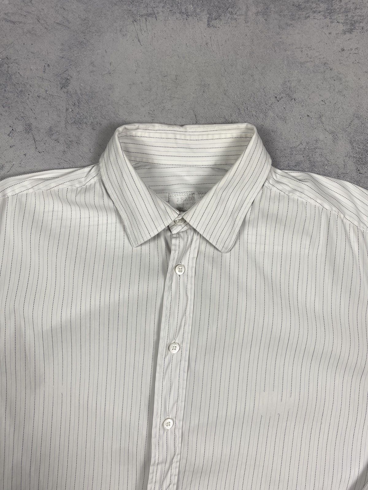 Prada Prada Stripped Luxury Long Sleeve Shirt Button Up Designer Size US L / EU 52-54 / 3 - 5 Thumbnail