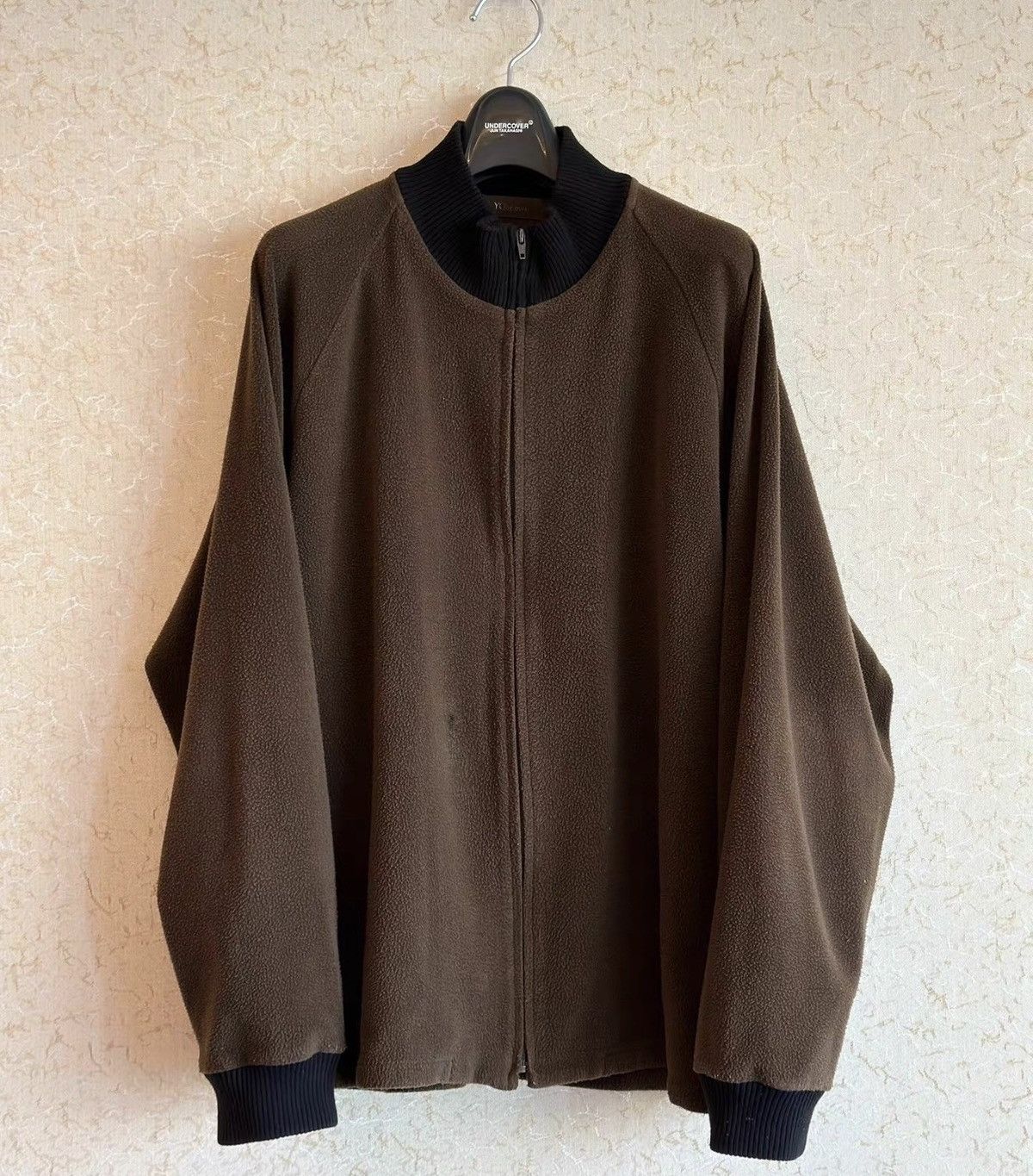image of Yohji Yamamoto Y’S For Men Fleece Jacket in Brown (Size Medium)