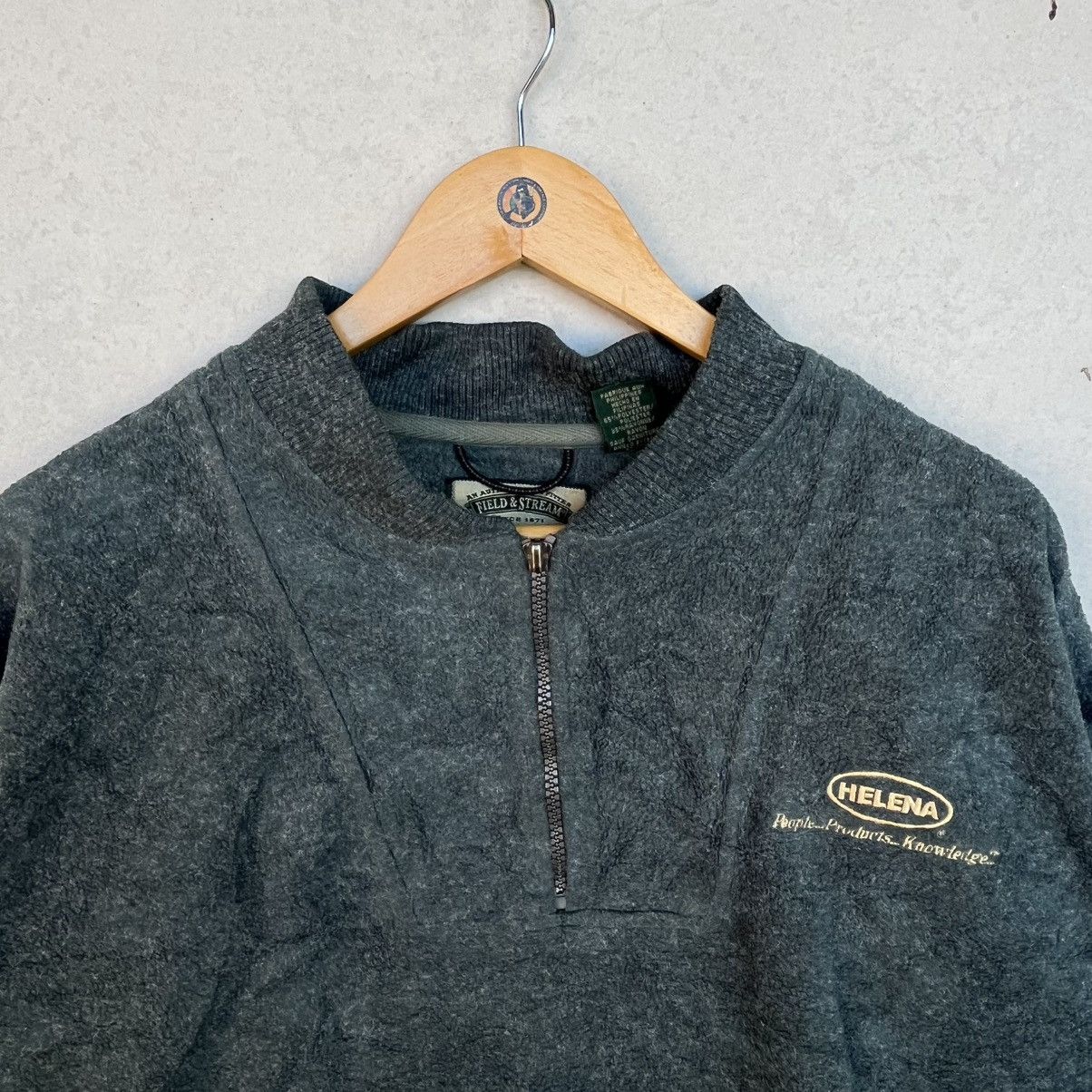 Other Vintage Green Quarter Zip Fleece Sweatshirt With Size XL Size US XL / EU 56 / 4 - 4 Thumbnail