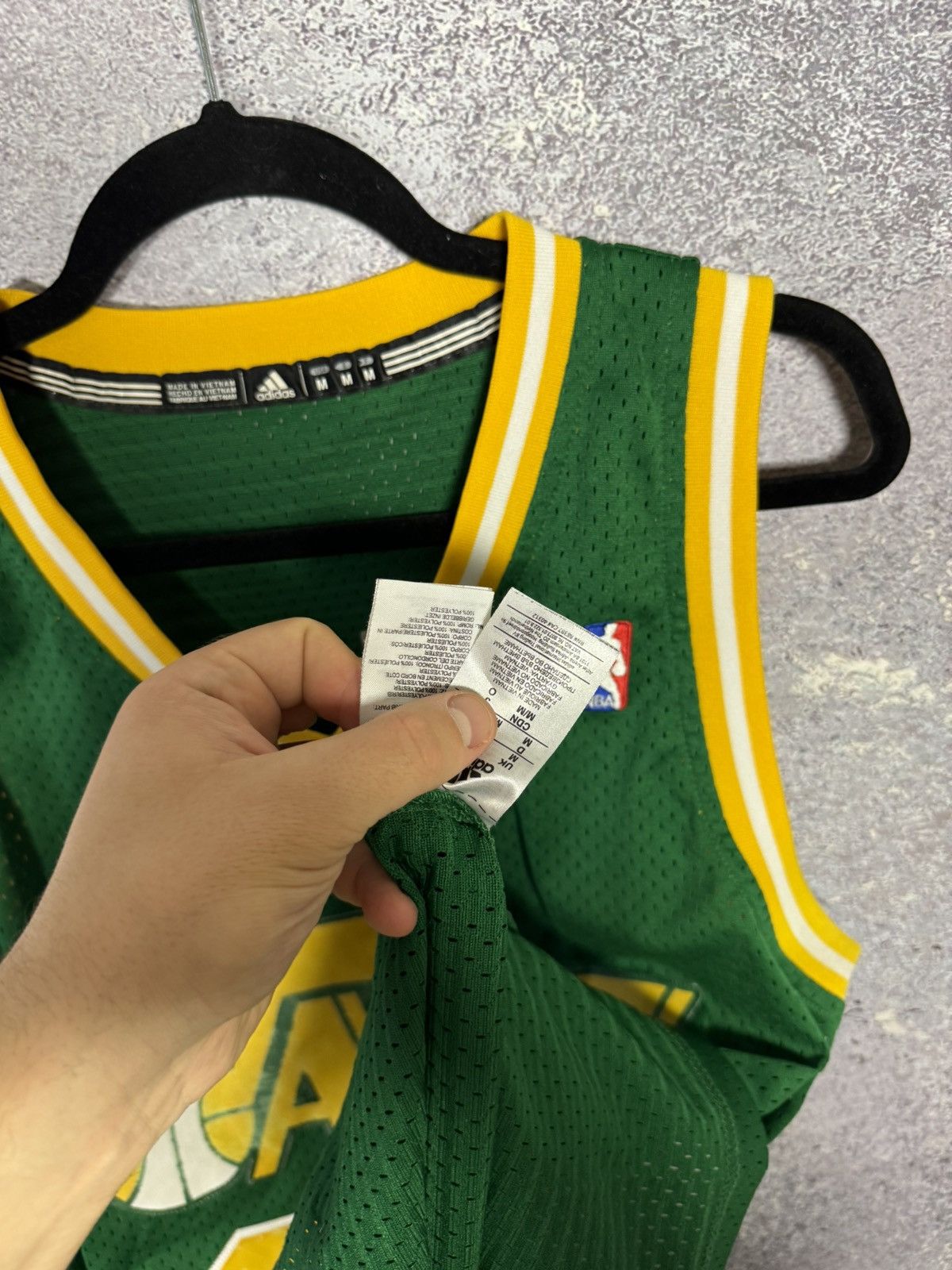 Adidas × NBA CARL MALONE Utah Jazz 2013 NBA Adidas Jersey Blokcore Size US M / EU 48-50 / 2 - 14 Thumbnail