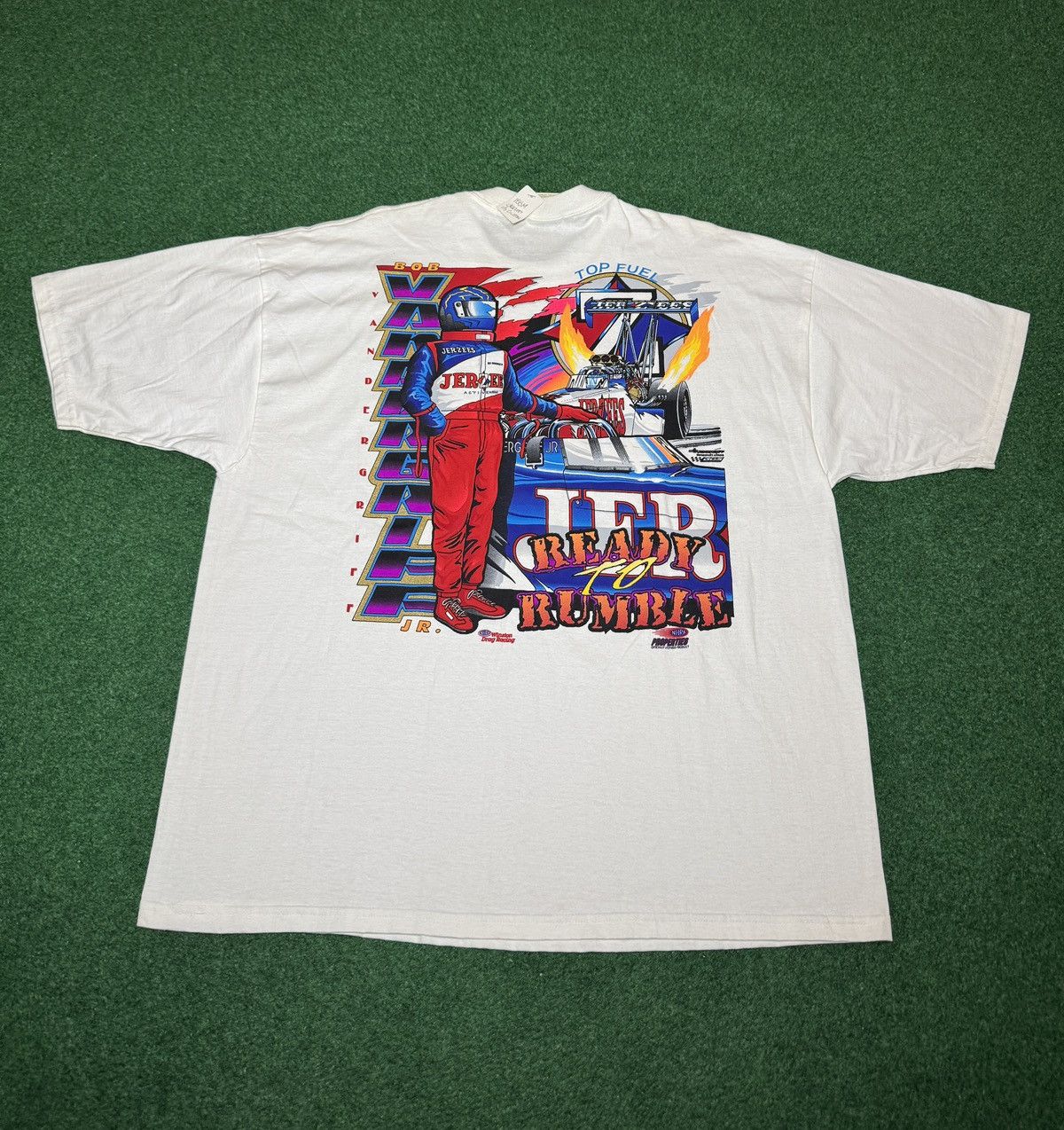 Vintage NHRA Top Fuel Dragster Drag Racing Jerzees XL 90s T Shirt Size US XL / EU 56 / 4 - 1 Thumbnail