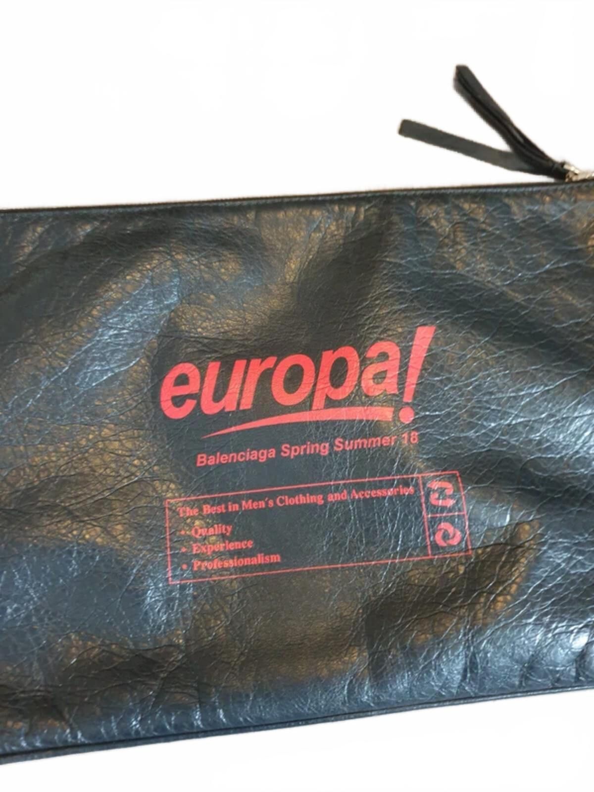 Balenciaga Balenciaga - SS18 Pouch Leather Black Size ONE SIZE - 6 Thumbnail