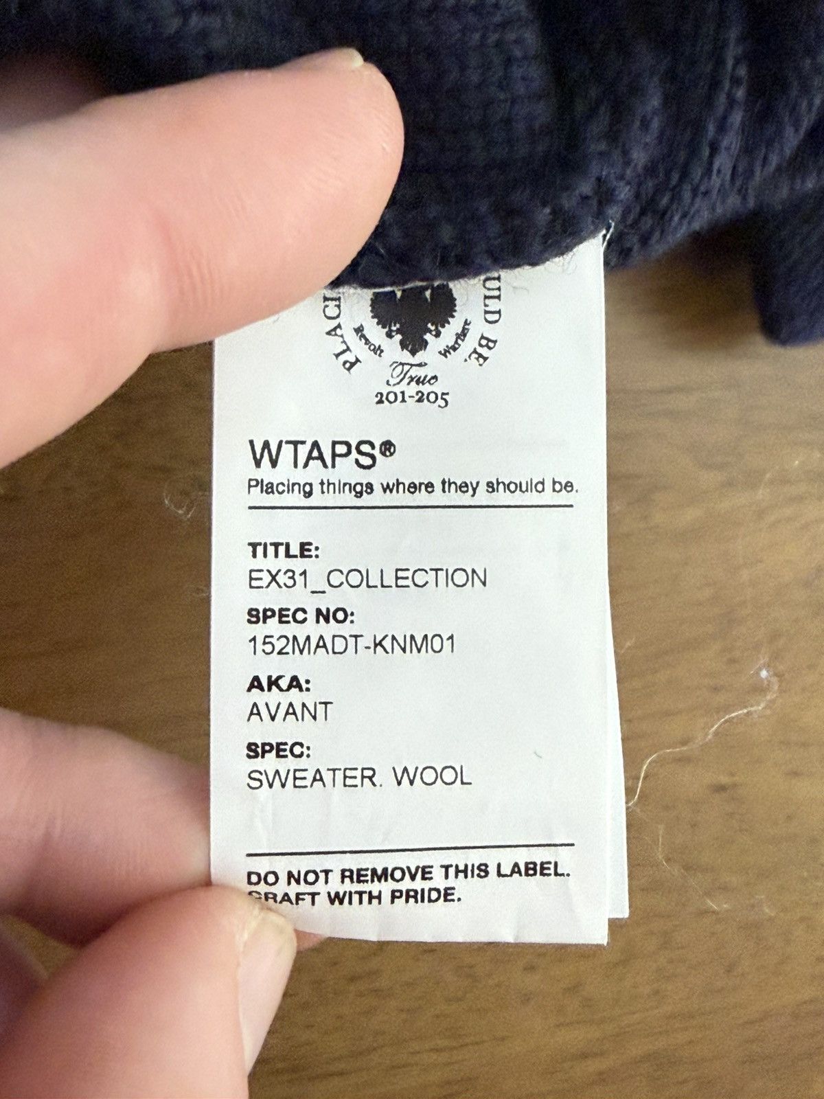 Wtaps WTAPS AVANT Wool Sweater Navy Size 2 Made in Japan Size US M / EU 48-50 / 2 - 7 Thumbnail