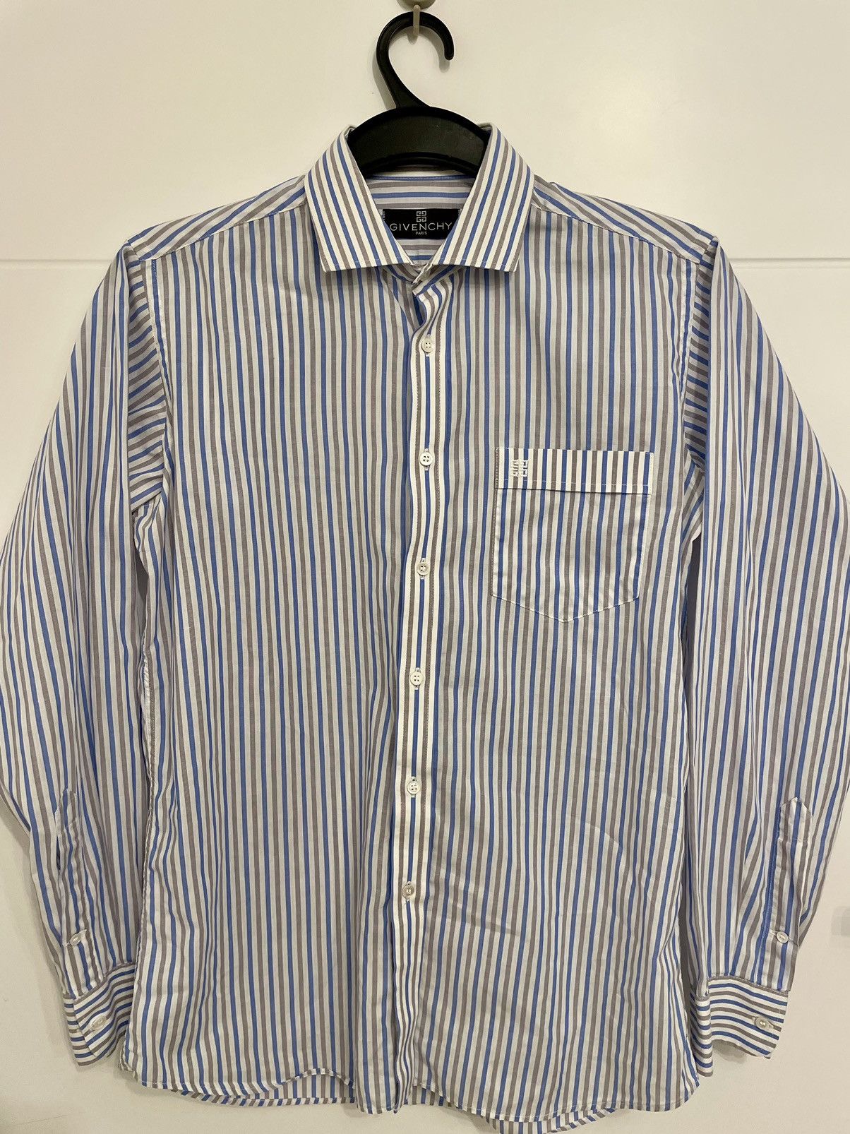 Givenchy Givenchy Paris Long Sleeve Button Down Dress Shirt Striped Size US M / EU 48-50 / 2 - 2 Thumbnail