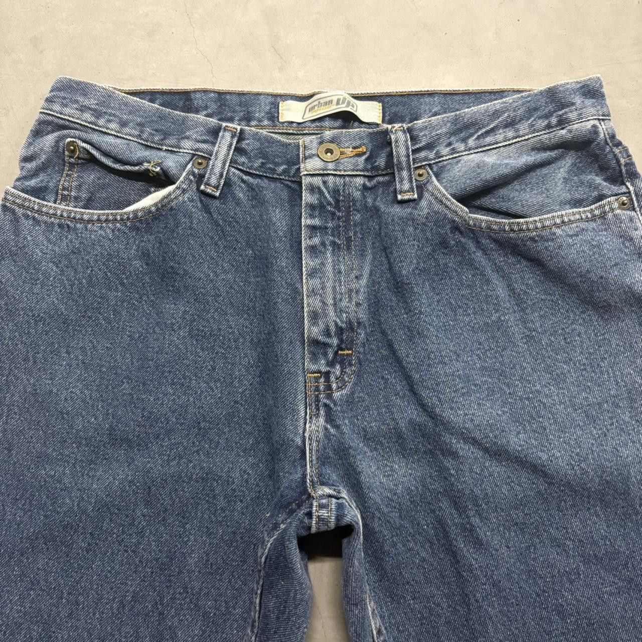 Vintage Crazy Vintage Y2K/2000s Baggy Grunge Streetwear Style Dark Wash Denim Jeans! Size US 33 - 2 Thumbnail