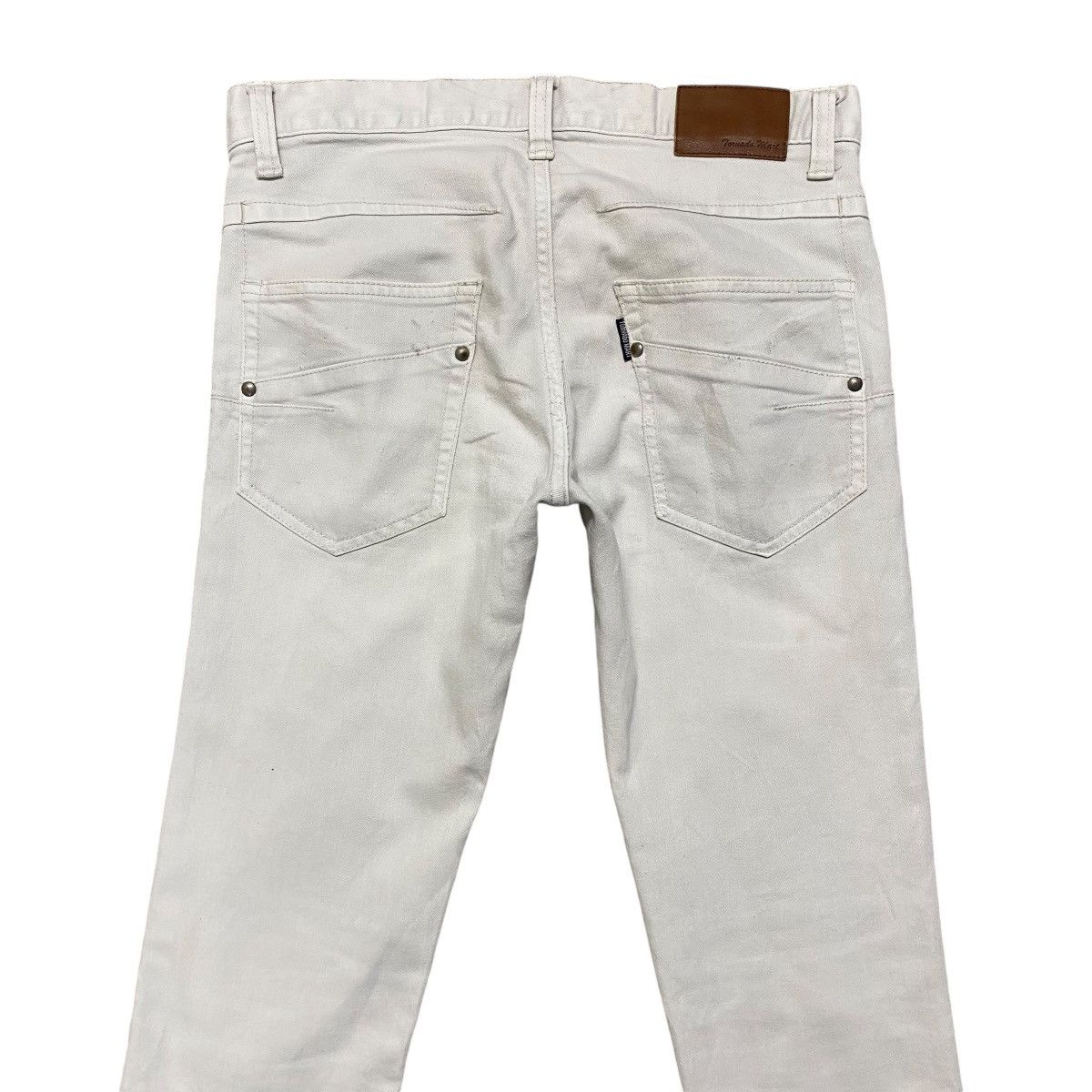 Tornado Mart Tornado Mart White Denim Flare Jeans Size US 28 / EU 44 - 9 Thumbnail