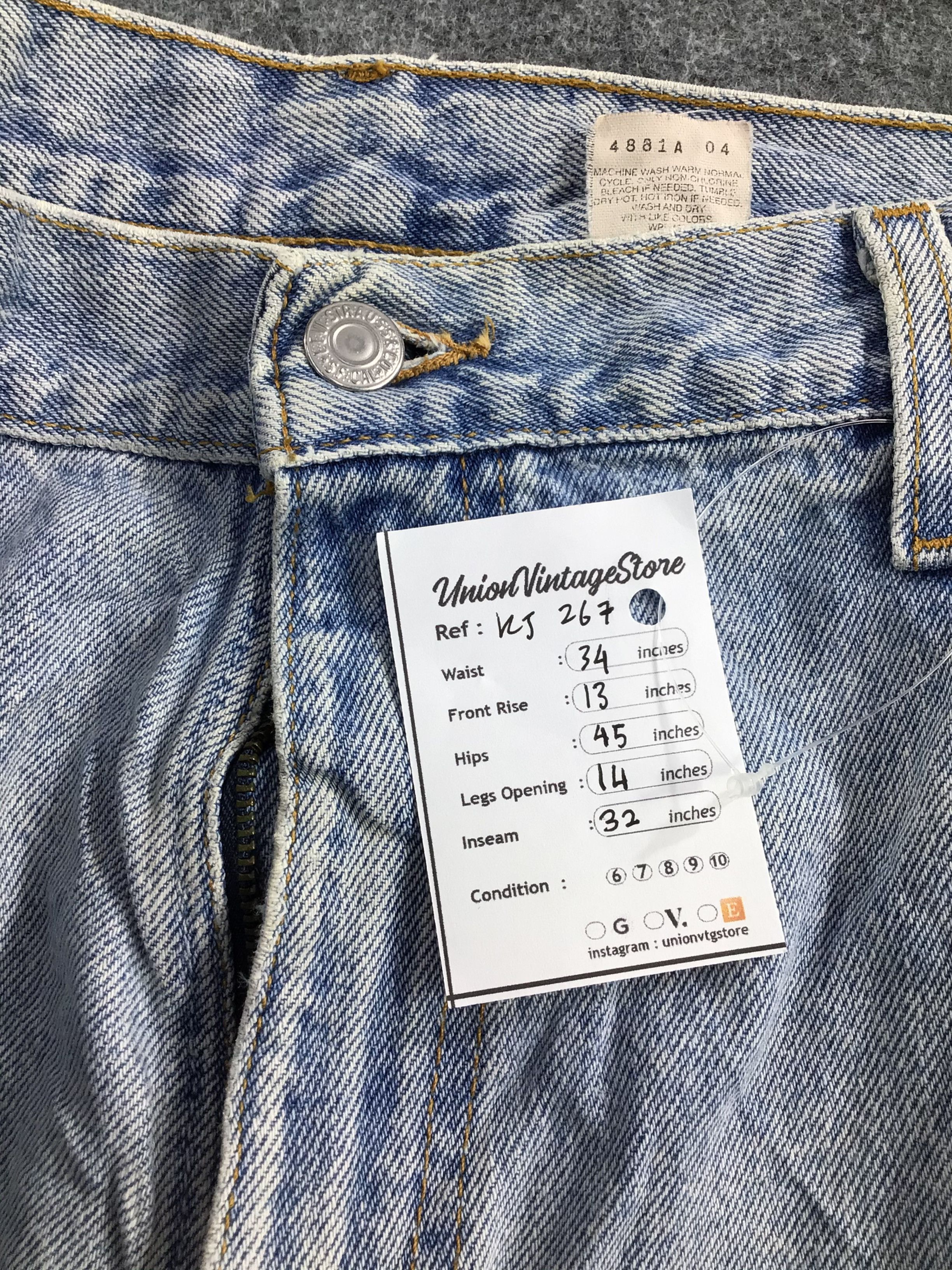 Levi's Vintage Levis 560 Jeans Light Wash Distress KJ267 Size US 34 / EU 50 - 12 Thumbnail