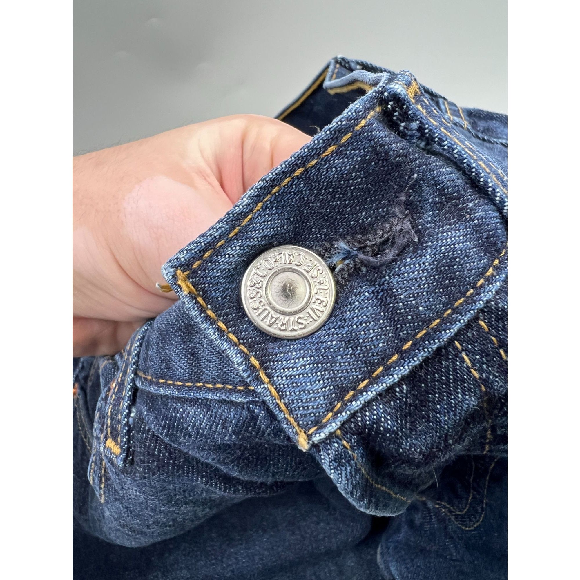 Levi's Levi’s 501 Dark Blue Denim Jeans Pants (Y0925) Size US 31 - 4 Thumbnail