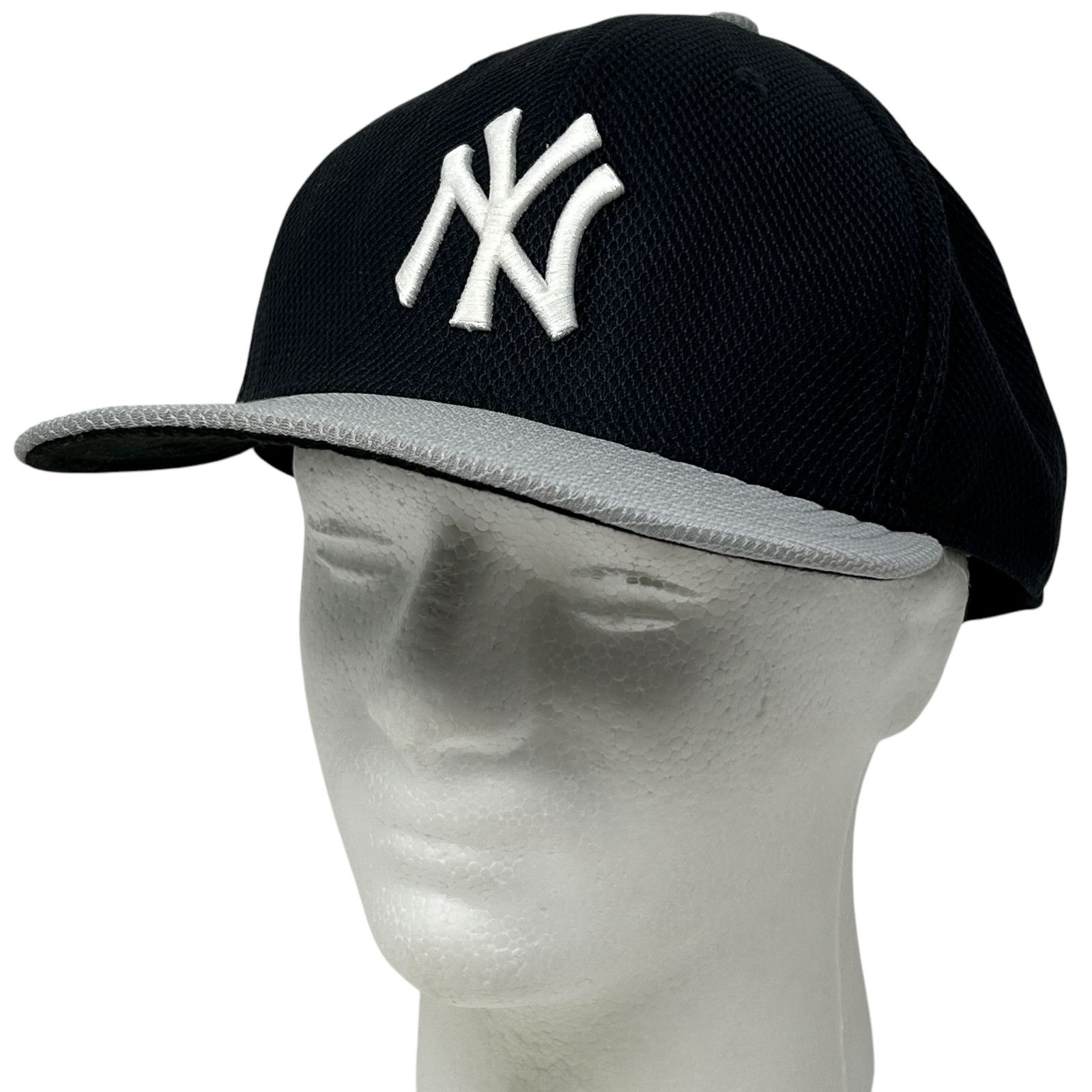 帽子 NEW ERA Yankees LONGBRIM HAT GREY 7 3/8 New York Yankees Blue Hat/Gray Brim New Era Fitted Hat 7 3/8