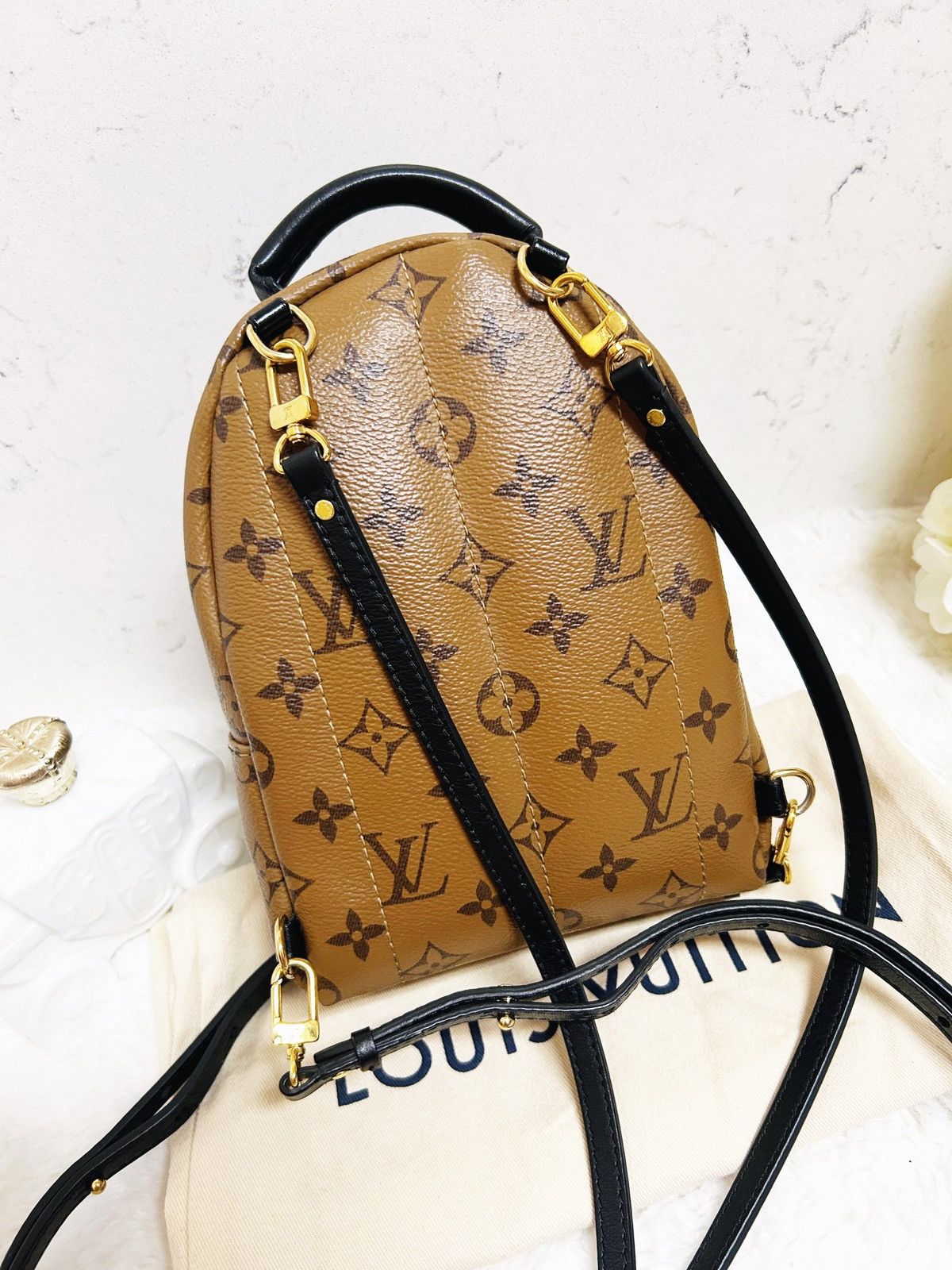 Louis Vuitton Authentic Louis Vuitton Reverse Mon. Palm Spr. Mini Backpack Size ONE SIZE - 10 Thumbnail