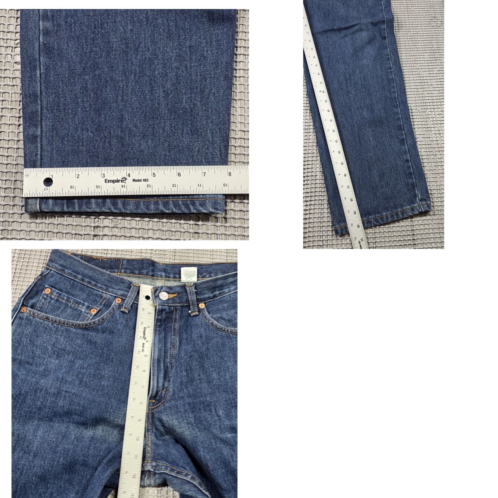 Levi's VINTAGE Levi's Jeans Mens 33X30 Blue Relaxed Fit 550 Tapered Leg Distress Fade Wash 100% Cotton Denim Modern/Regular Mens Size US 33 - 9 Thumbnail
