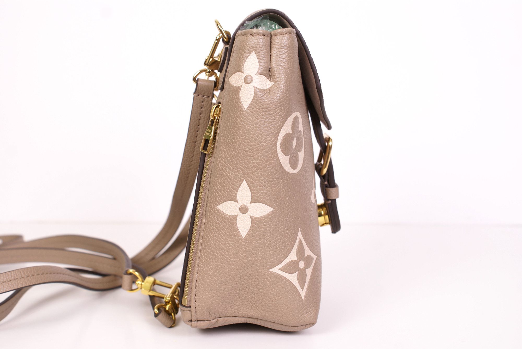 Louis Vuitton Louis Vuitton Tiny Backpack Monogram Empreinte Beige Cream Size ONE SIZE - 8 Thumbnail