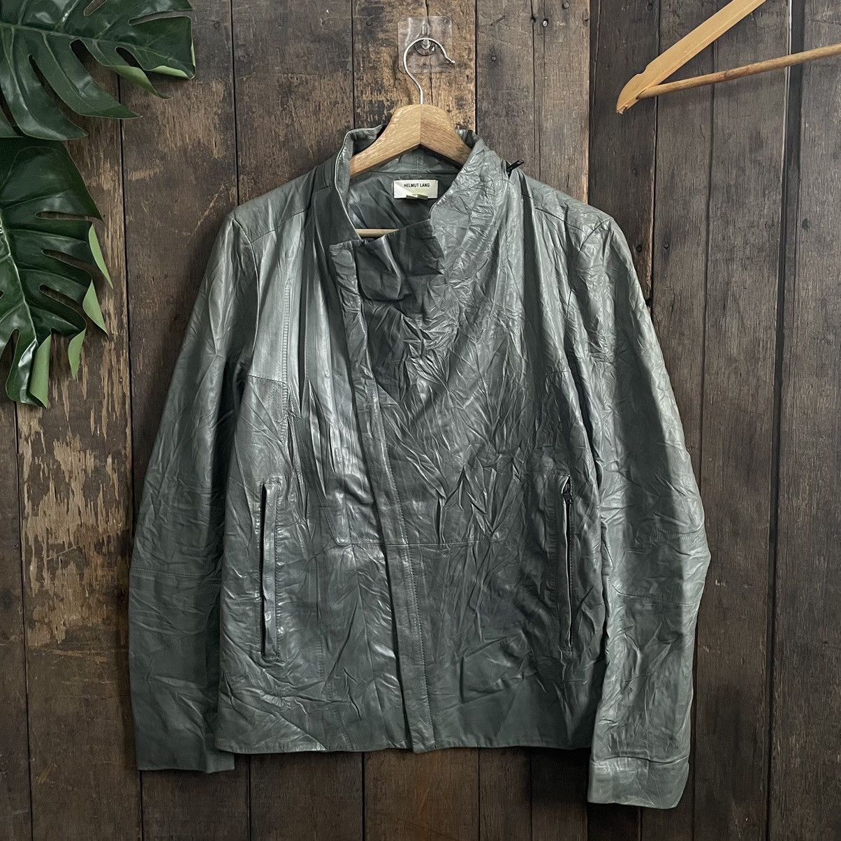 Helmut Lang Helmut Lang Leather Jacket Size US S / EU 44-46 / 1 - 1 Thumbnail