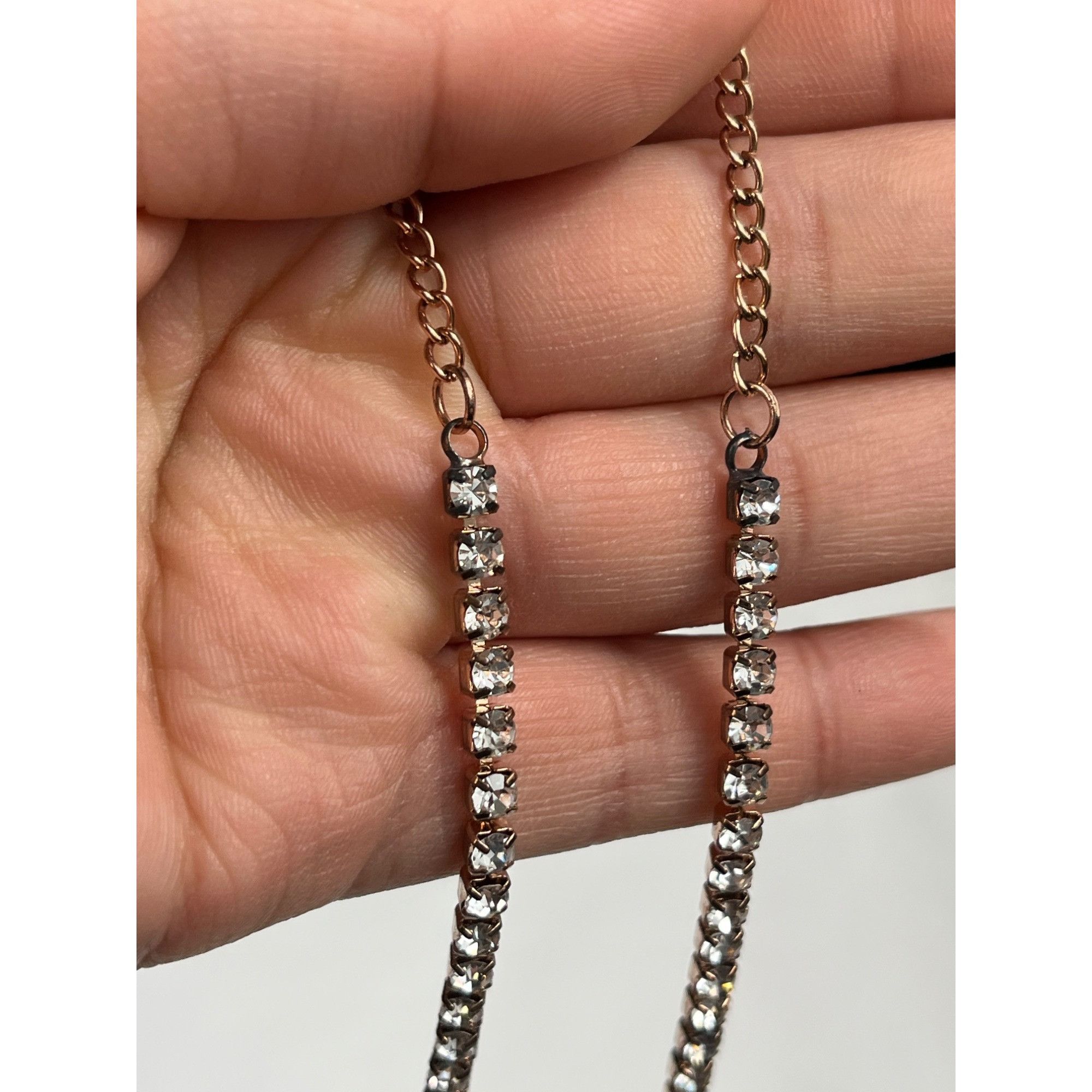 Designer Elegant Crystal Rhinestone SKU 7860 Necklace With Floral Pen Size ONE SIZE - 5 Thumbnail