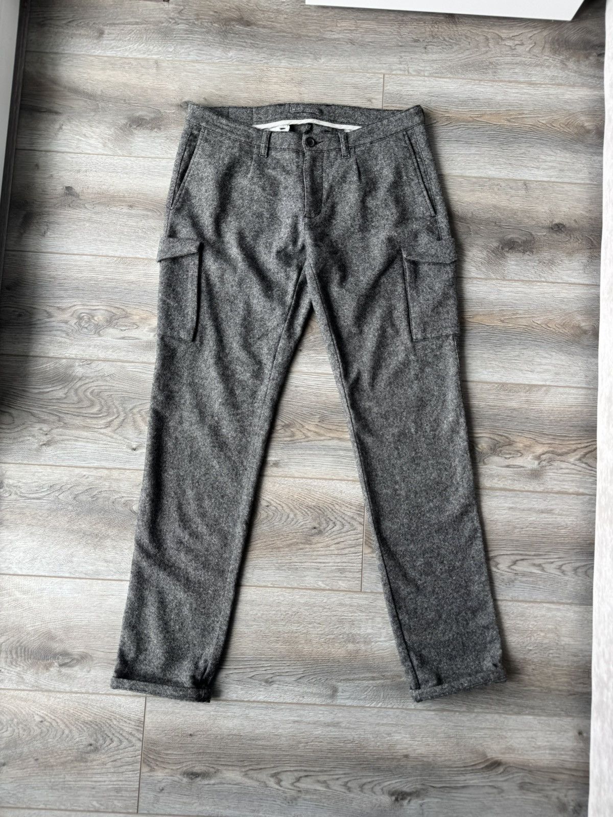 Eleventy Eleventy Luxury Men's Wool Cargo Pants Size US 33 - 1 Thumbnail