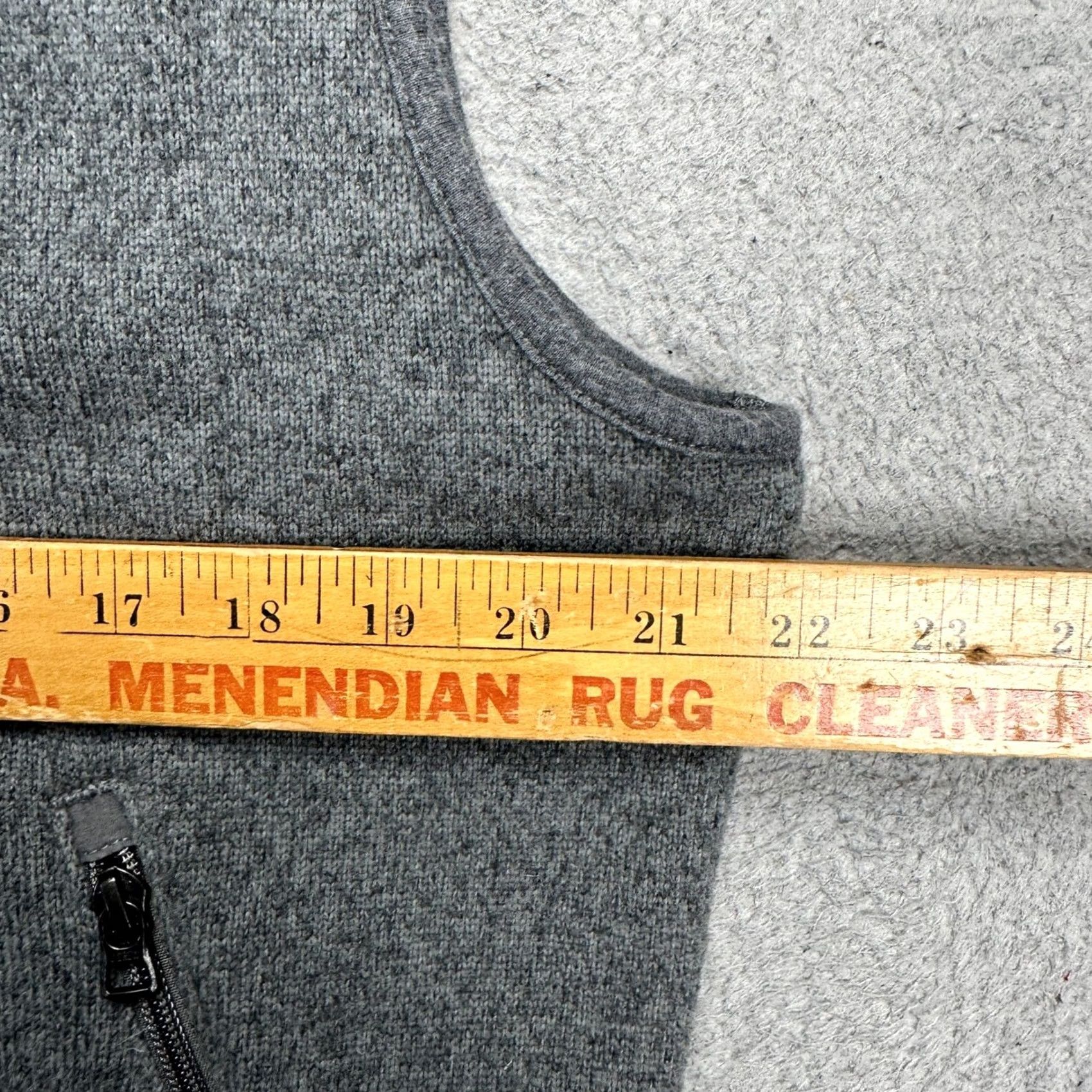 J.Crew J.CREW Mens Vest Full Zip Fleece Mock Neck Gray Outdoor Casual Walking Pocket Size M Size US M / EU 48-50 / 2 - 7 Thumbnail
