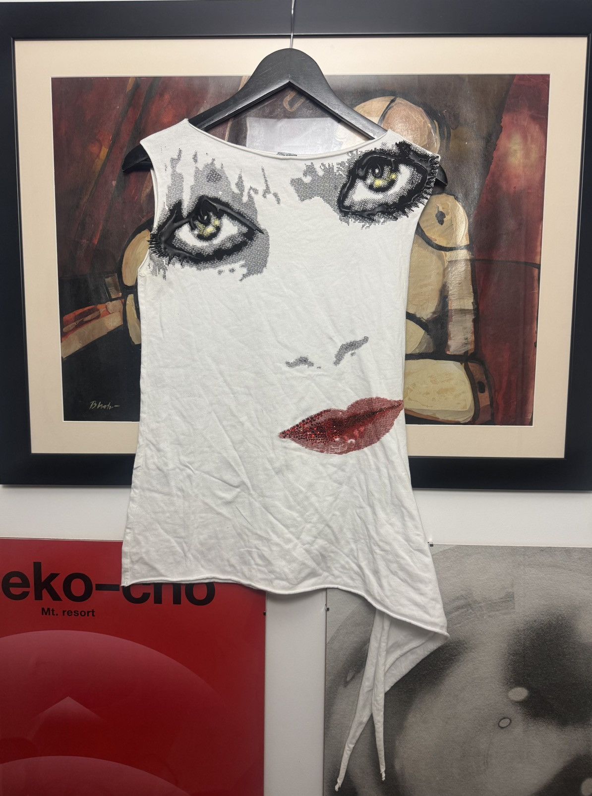 Jean Paul Gaultier Jean Paul Gaultier Archive Target Face Print Cotton Top Rare Size XS / US 0-2 / IT 36-38 - 1 Thumbnail