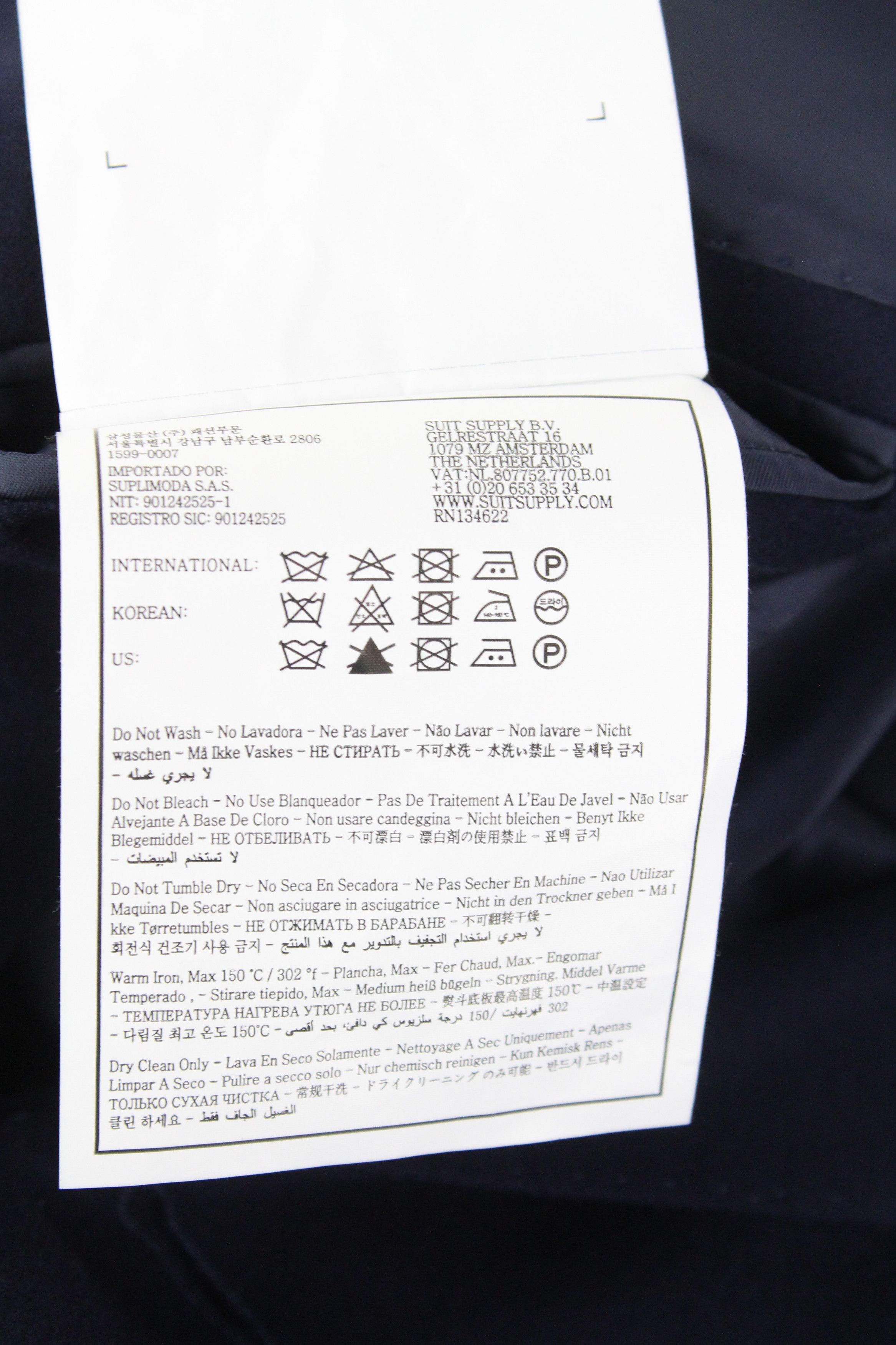Suitsupply VICENZA UK48R Navy Wool Flannel Coat 66699 Size US XXL / EU 58 / 5 - 7 Thumbnail
