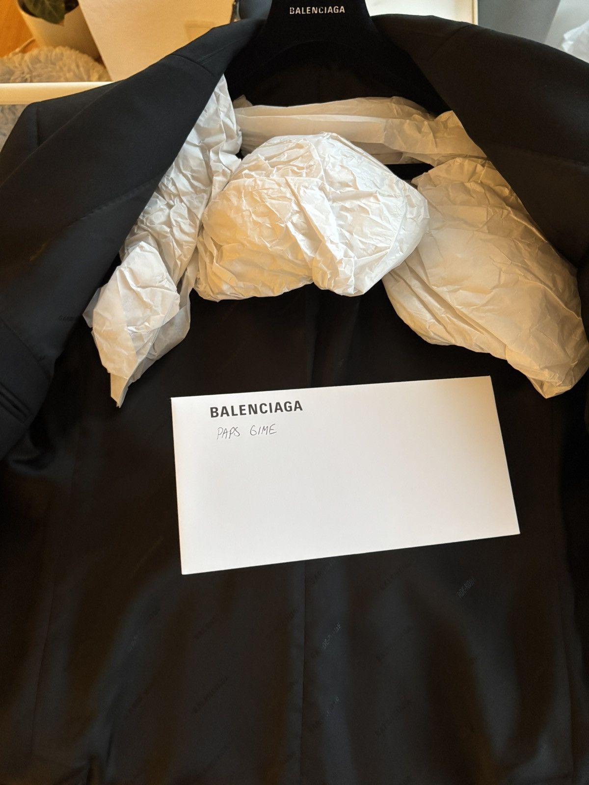 Balenciaga Balenciaga Double Breasted Garde-Robe Blazer Size 50S - 11 Thumbnail